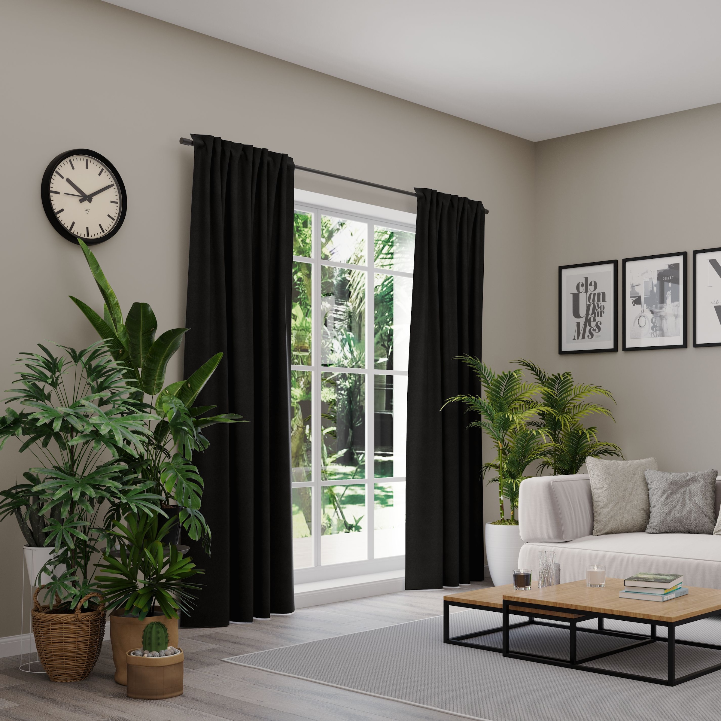 Neutex for you Vorhang "BELMONDO" Ösen 1 Stk. tlg. Uni mit samtiger Oberflä günstig online kaufen