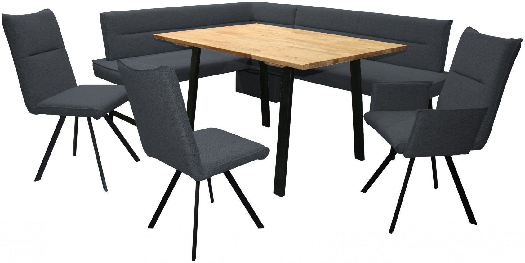 Home affaire Armlehnstuhl »Sava« (Set) 2 Stk.Metallgestell