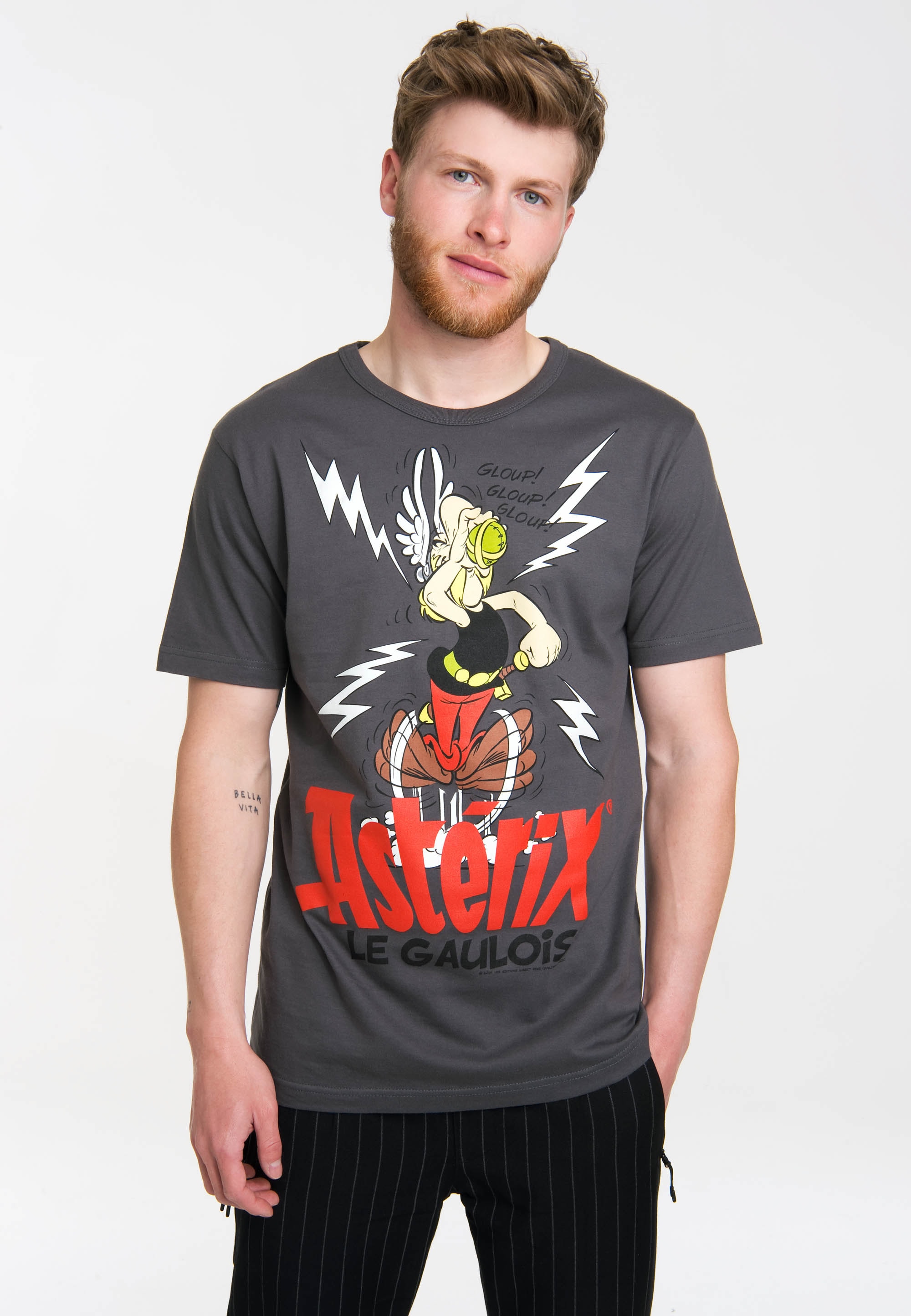 LOGOSHIRT T-Shirt »Asterix - Der Gallier«, mit Retro-Print