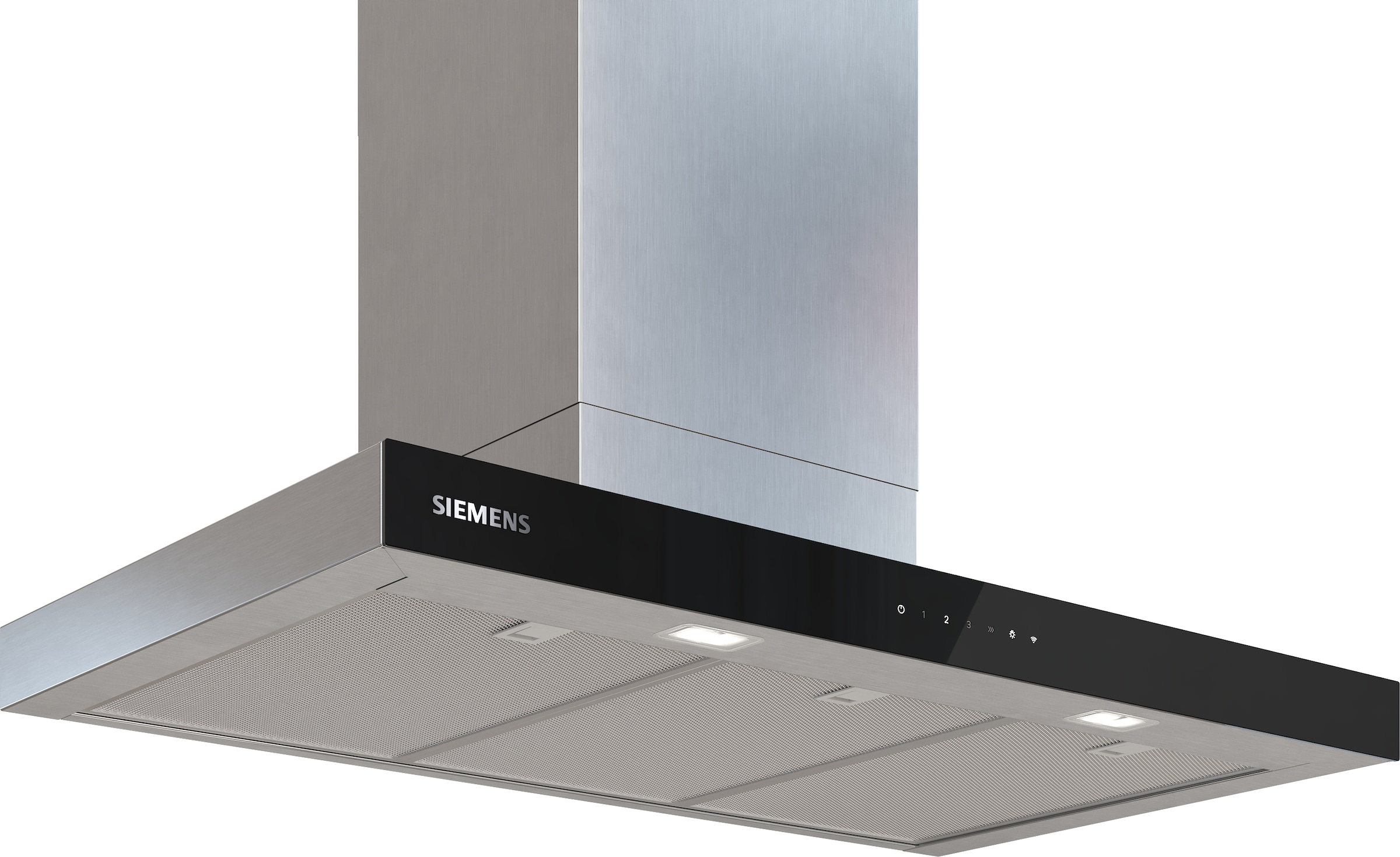 SIEMENS Wandhaube "LC97BDN30", B:89,8cm H:6cm T:50cmweiß, neutral, Dunstabzugshauben, Effizienter iQdrive-Motor & flexible LED-Beleuchtung