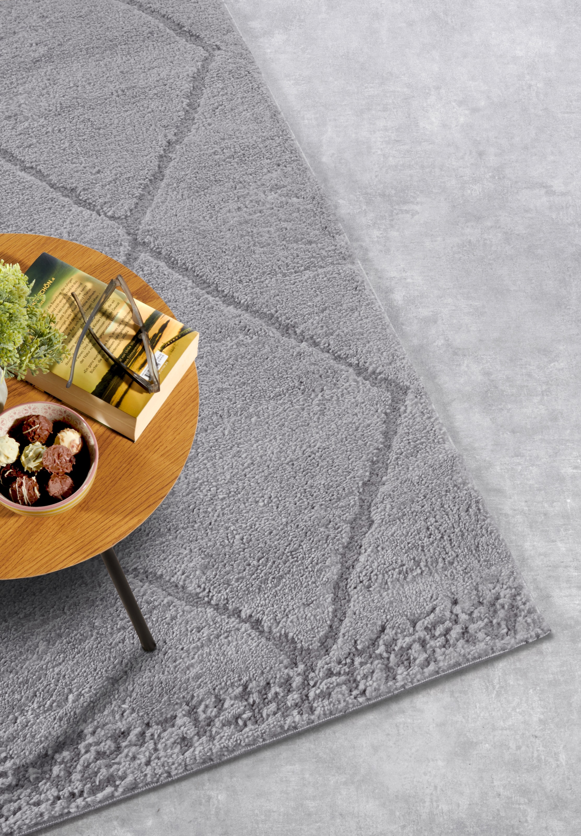 ELLE DECORATION Designteppich »Perrotin«, rechteckig, 18 mm Höhe, Läufer, Shaggy, flauschig, weich, Langflor, modern, Hoch Tief Effekt