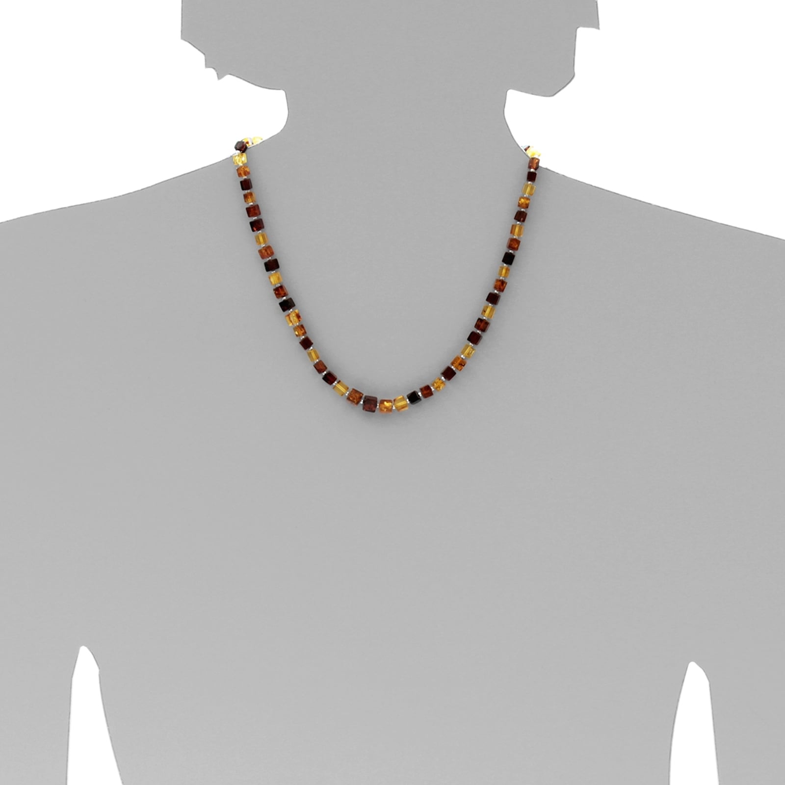 OSTSEE-SCHMUCK Gliederkette »Ostsee-Schmuck Kette Würfel 6 Kette Würfel 6«, (1 tlg.)