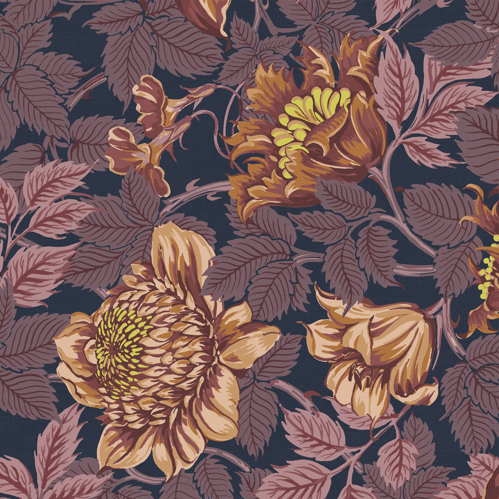 Thumbnail - Sublime Vliestapete "FLOWER BURGUNDY", geblümt, Design Tapeten