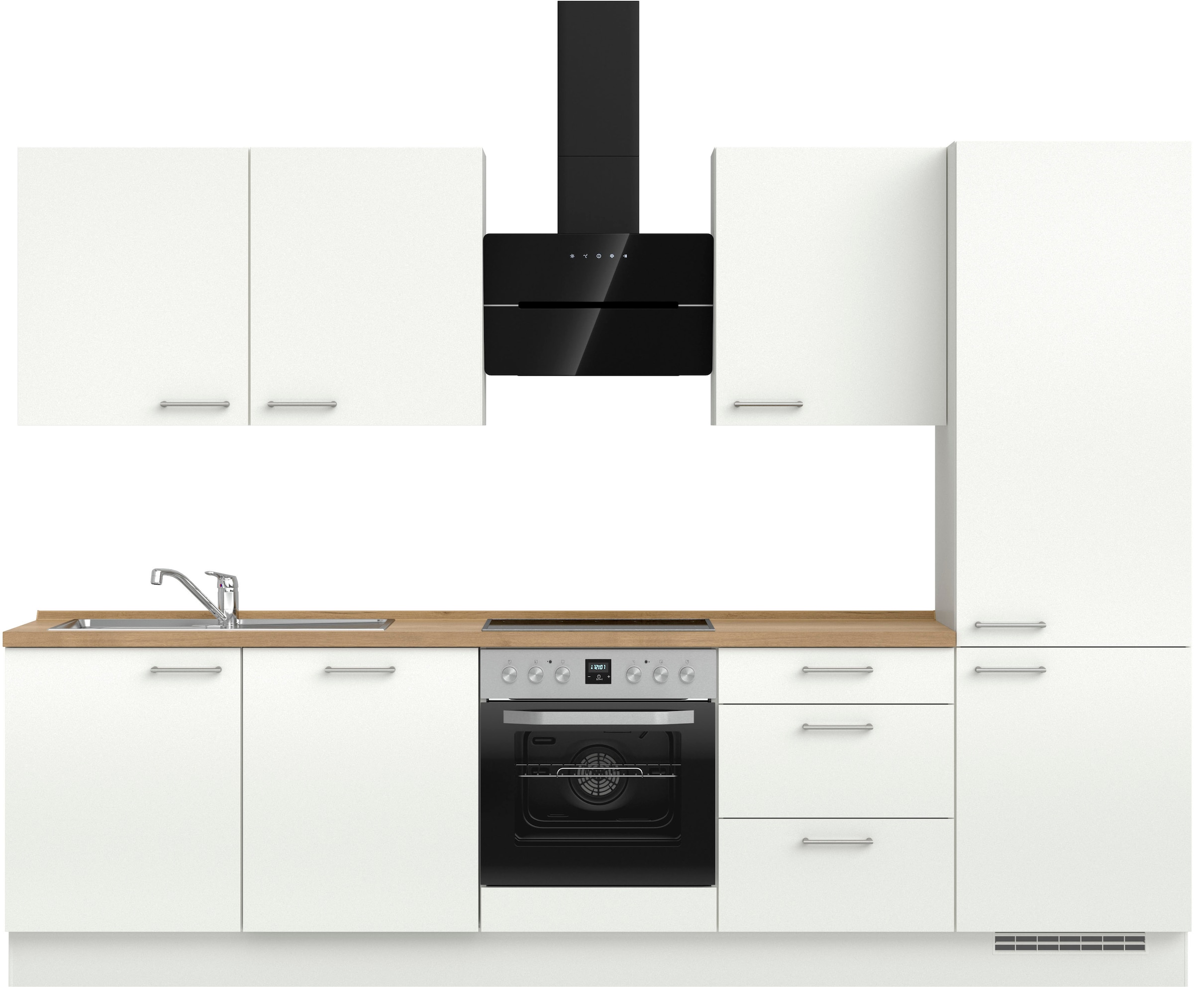 nobilia Küchenzeile ""Laser II", Ausrichtung wählbar, Breite 300 cm" vormon günstig online kaufen