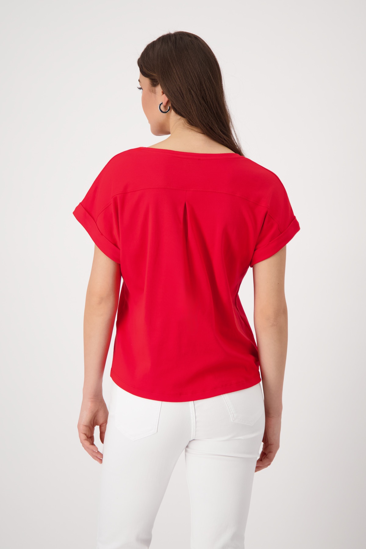 Monari T-Shirt "Shirt Basic Pima uni", Mit Rundhalsausschnitt günstig online kaufen