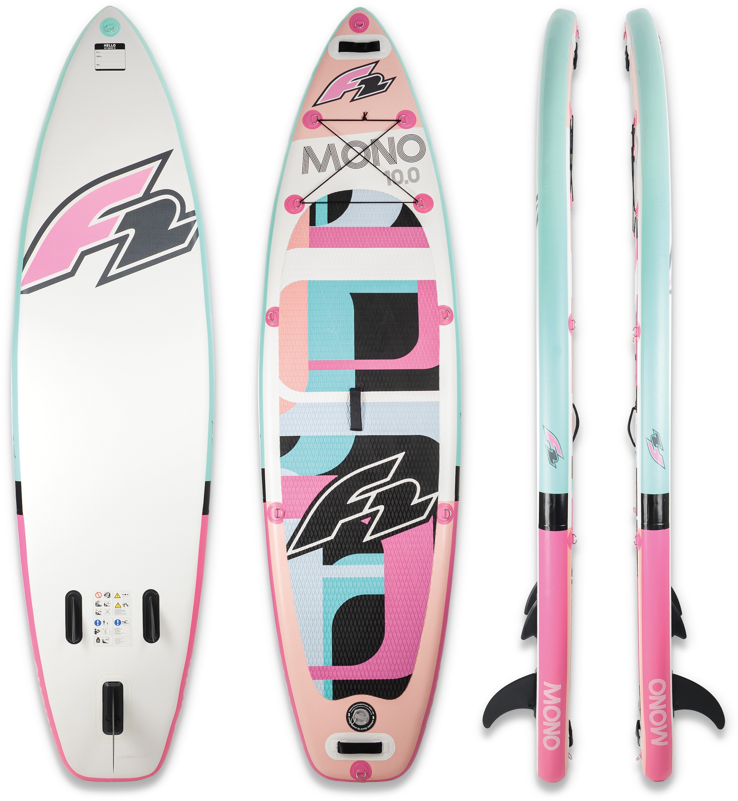 F2 Inflatable SUP-Board »F2 Mono BAUR | (Set, kaufen 5 Women«, günstig tlg.)