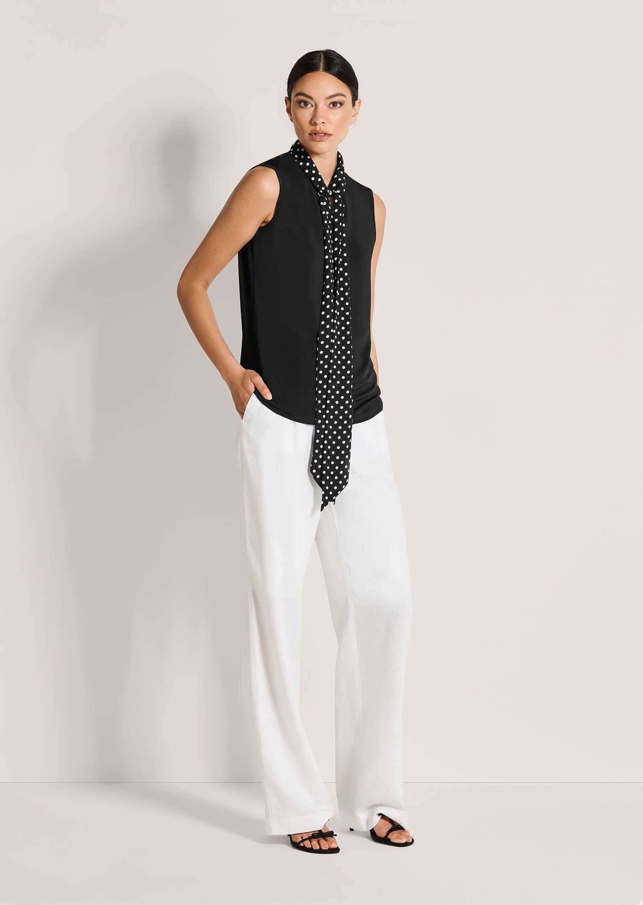 MADELEINE Kurzarmshirt »Jerseyshirt Elegantes Blusenshirt mit Schluppe«