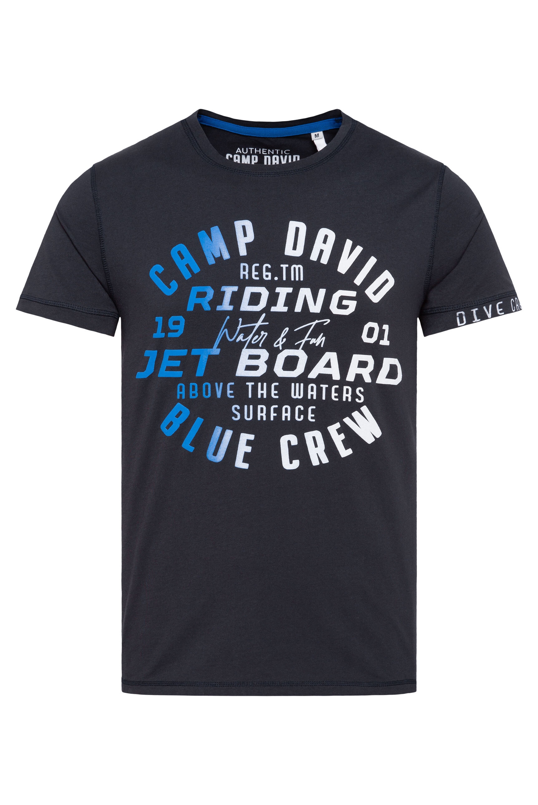 CAMP DAVID Rundhalsshirt, aus Baumwolle