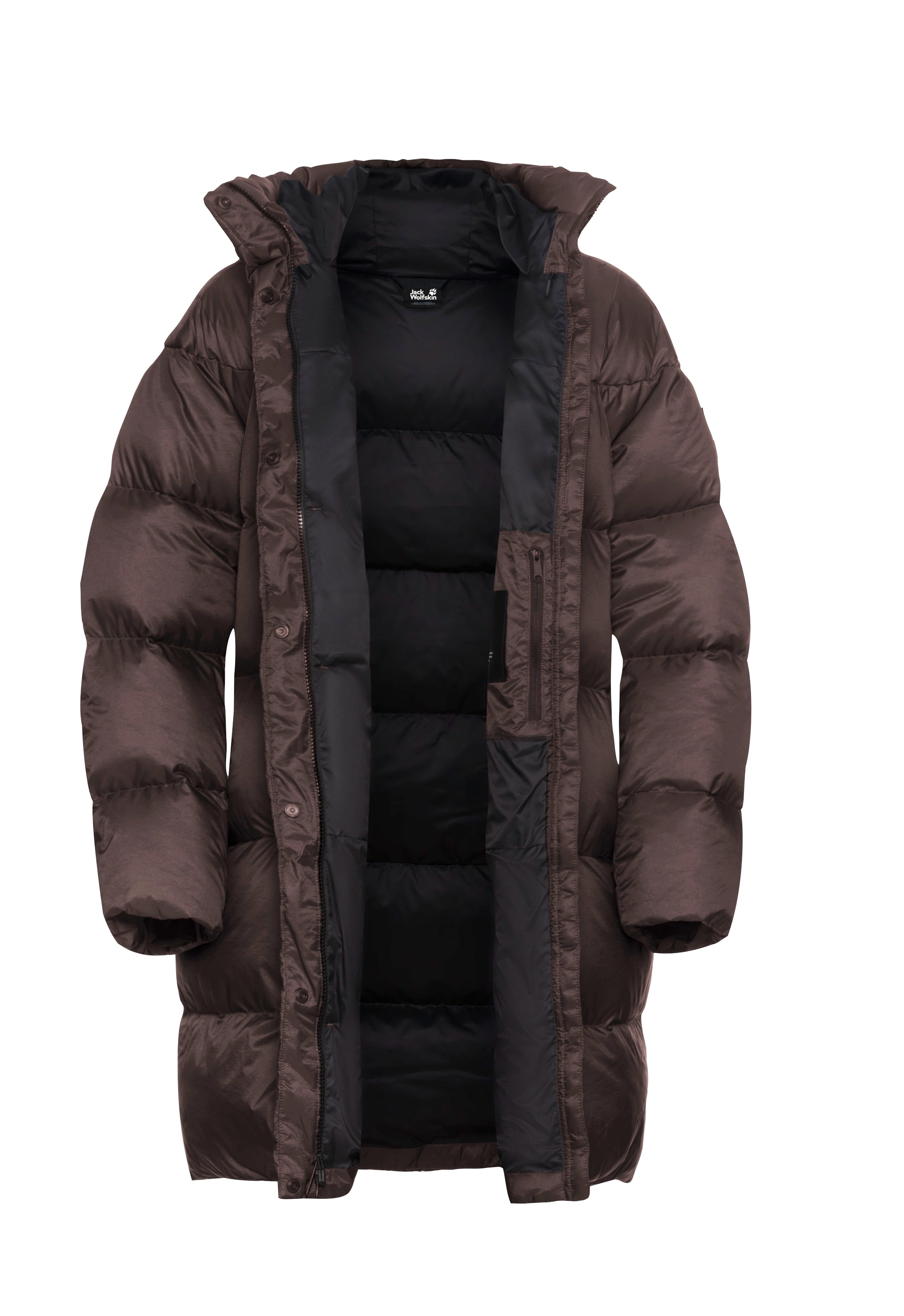 Jack Wolfskin Daunenmantel »ICY HILL COAT W RDS«, Wärmend, winddicht, Daunenjacke