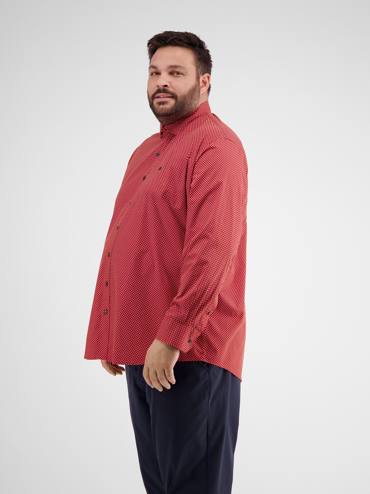 Thumbnail - LERROS Langarmhemd "LERROS Modisches Hemd mit Haifischkragen, gemustert"