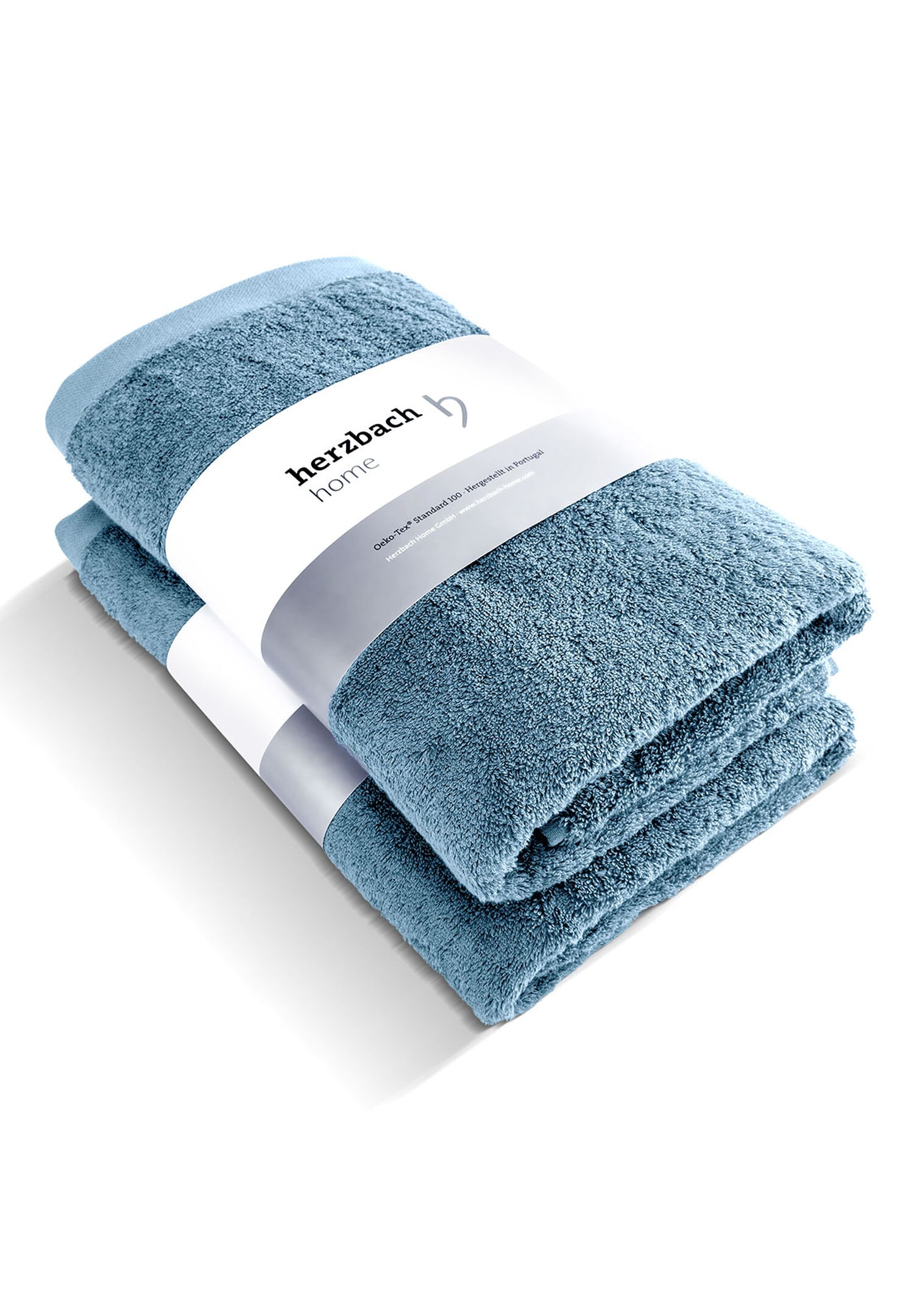 herzbach home Duschtücher "Pura" 550g/m², Premium-Qualität, 100% Baumwolle, einfarbig