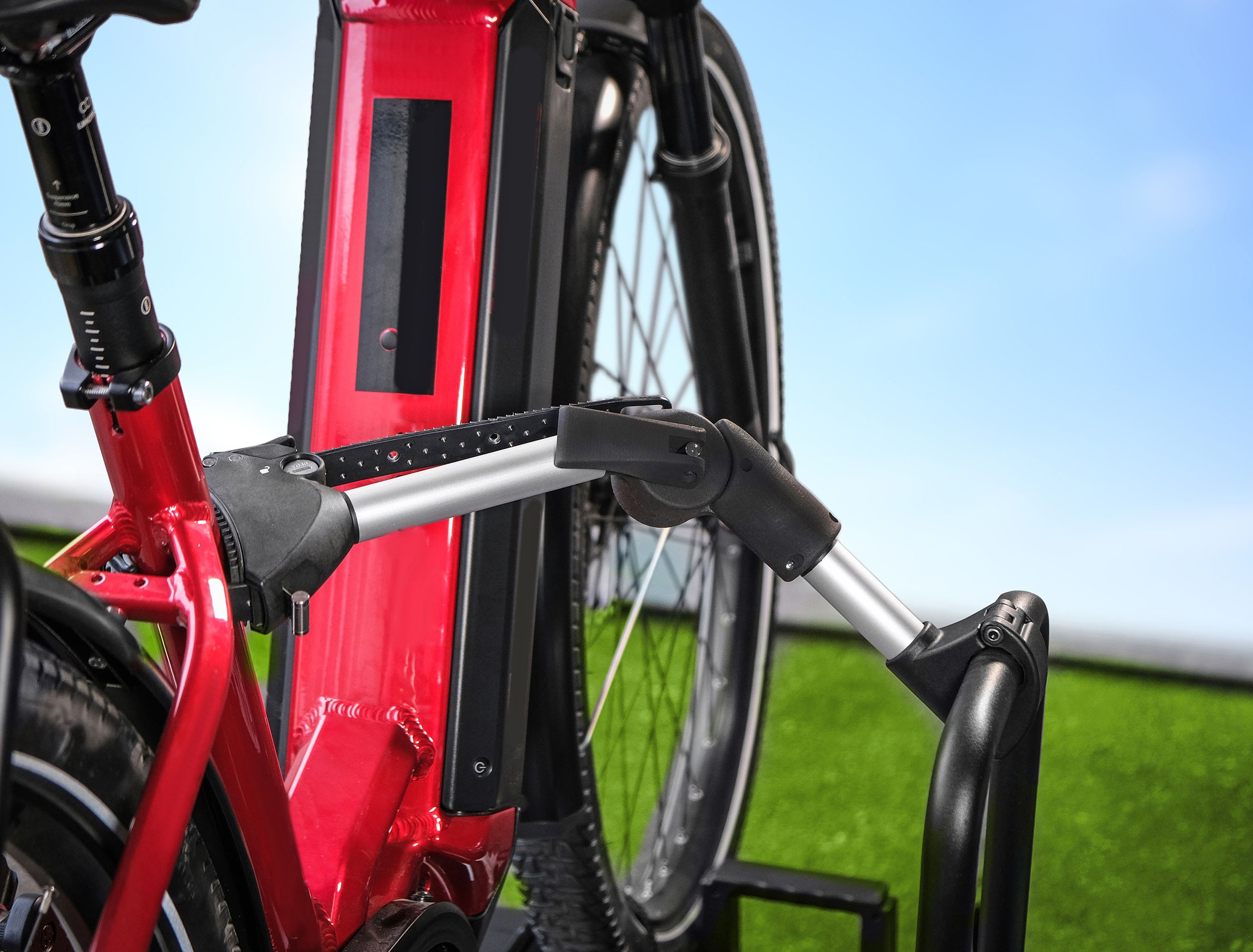 EUFAB Fahrradträger-Rahmenhalter »Verstellbarer Strap-Rahmenhalter 40cm« Packung, 2 tlg.