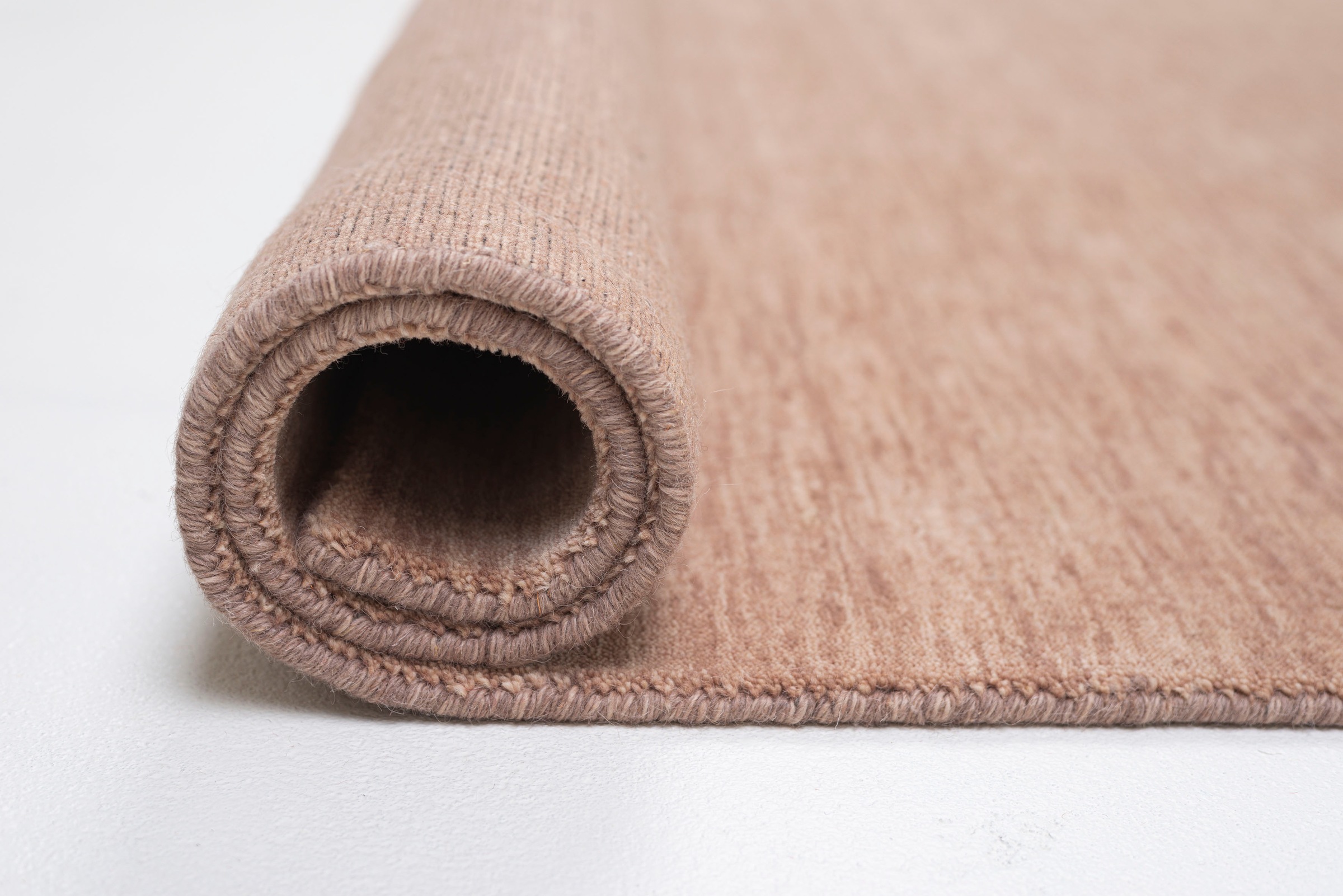 SANSIBAR List Wool Rug Beige 140x200cm 3