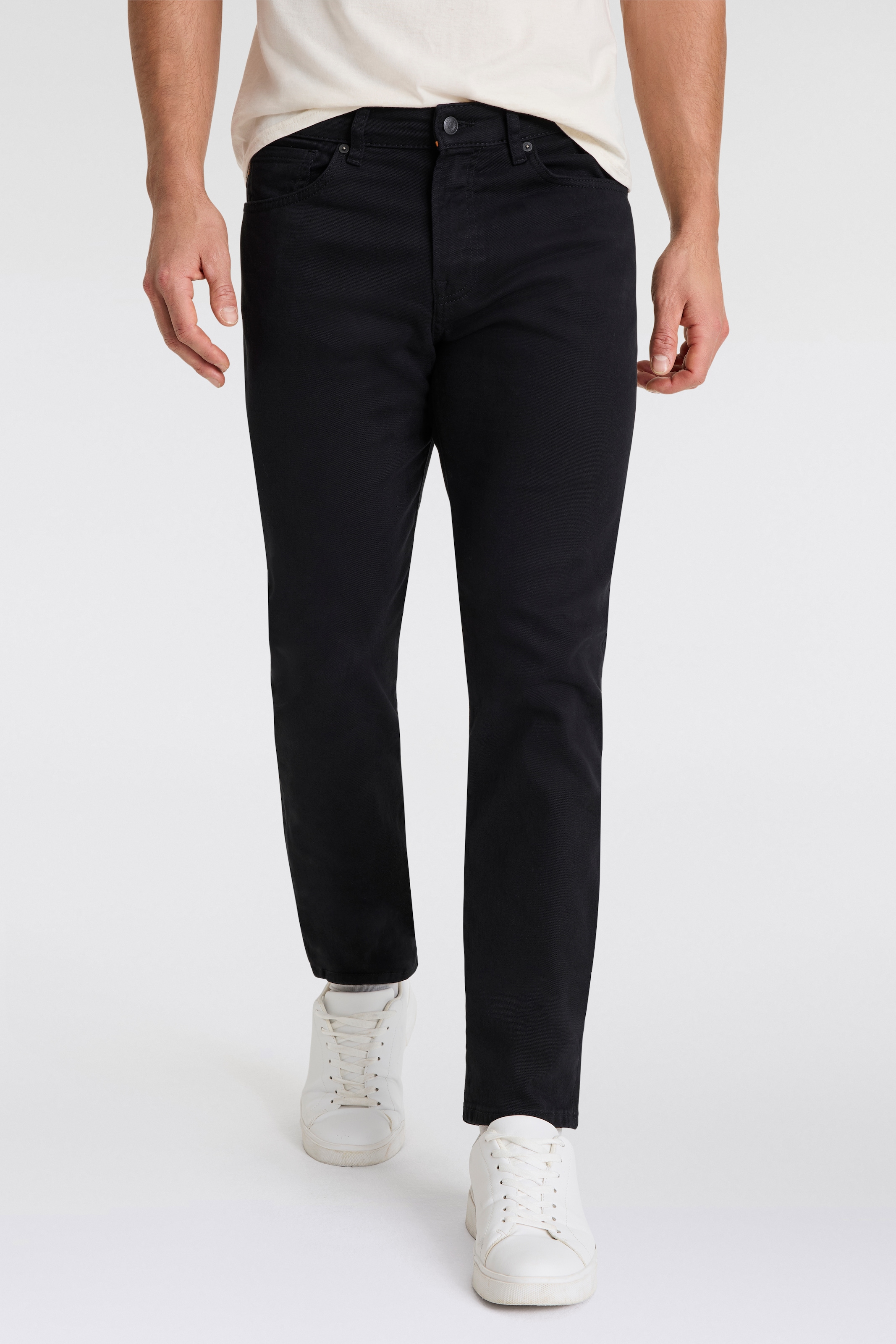 BOSS ORANGE Straight-Jeans "Re Maine Stretch Denim" Regular Gerades Bein Mittlere Leibhöhe