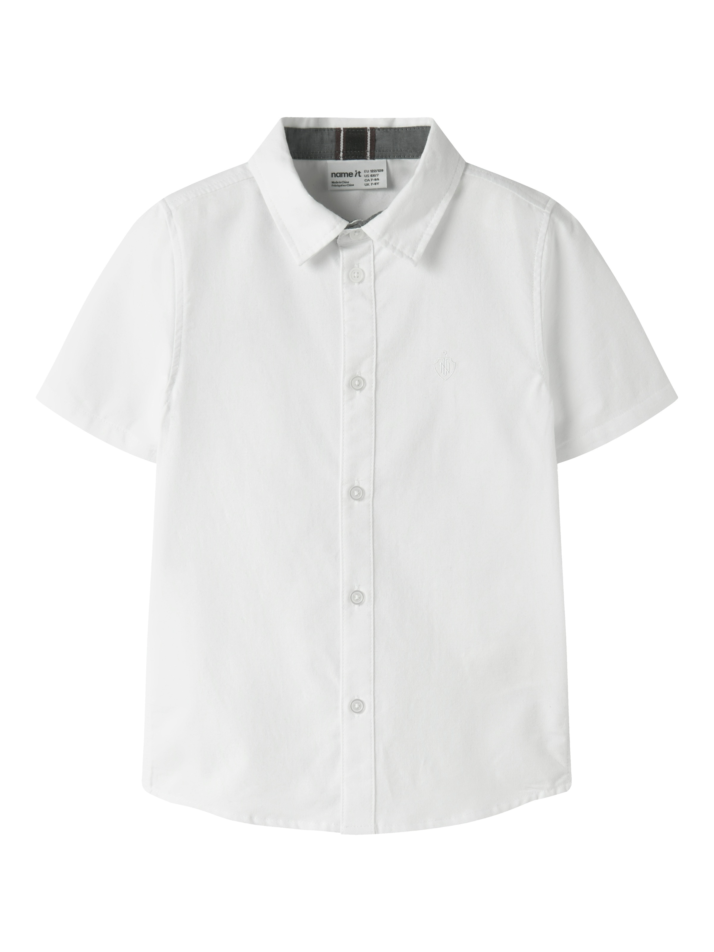 Name It Kurzarmhemd "Nkmnewsa Ss Shirt Noos" Baumwolle, Normal Geschnitten