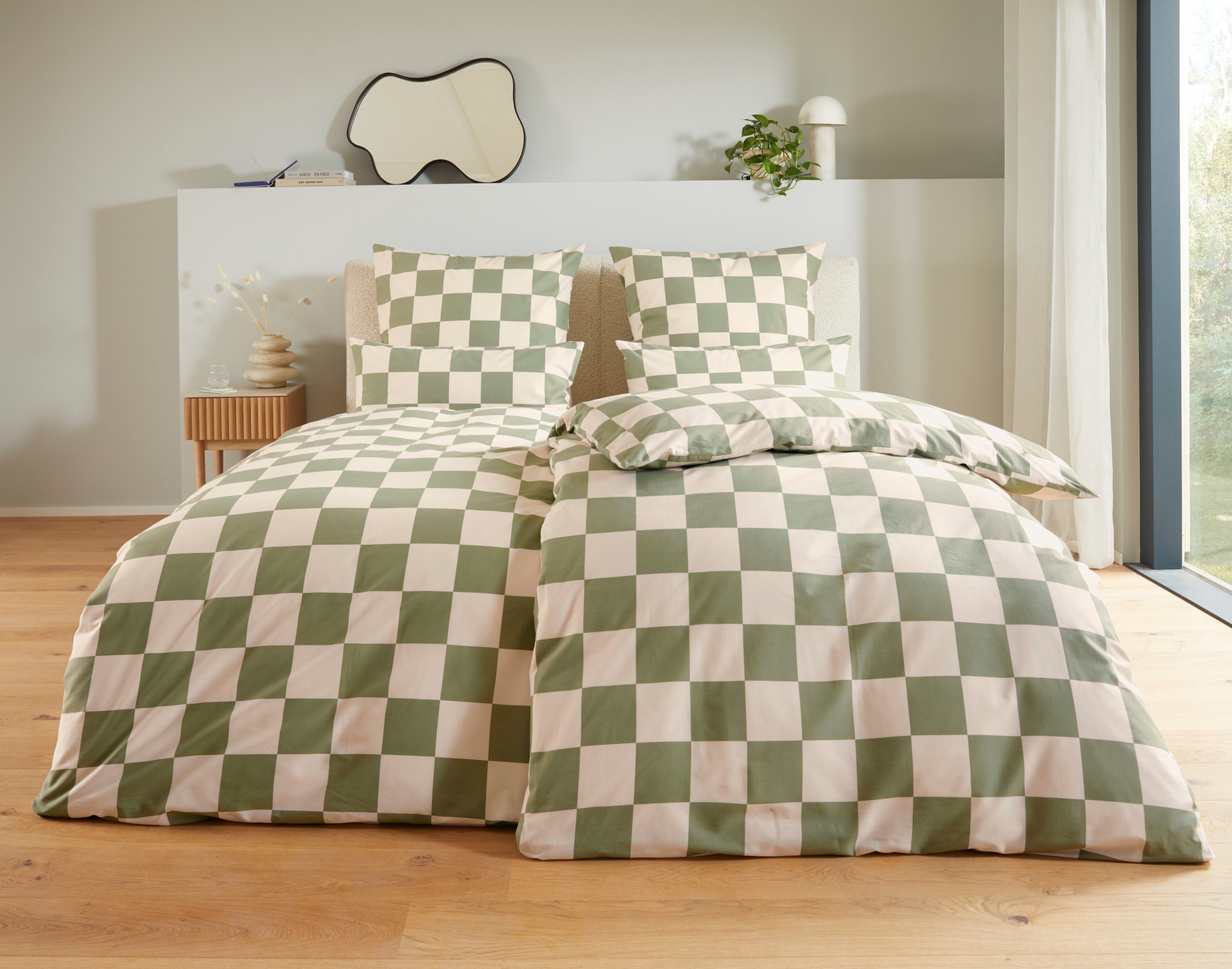 homsy by Ana Johnson Bettwäsche »Chessley« mit coolem Karo-Muster, ab Größe 135x200 cm, by Ana Johnson