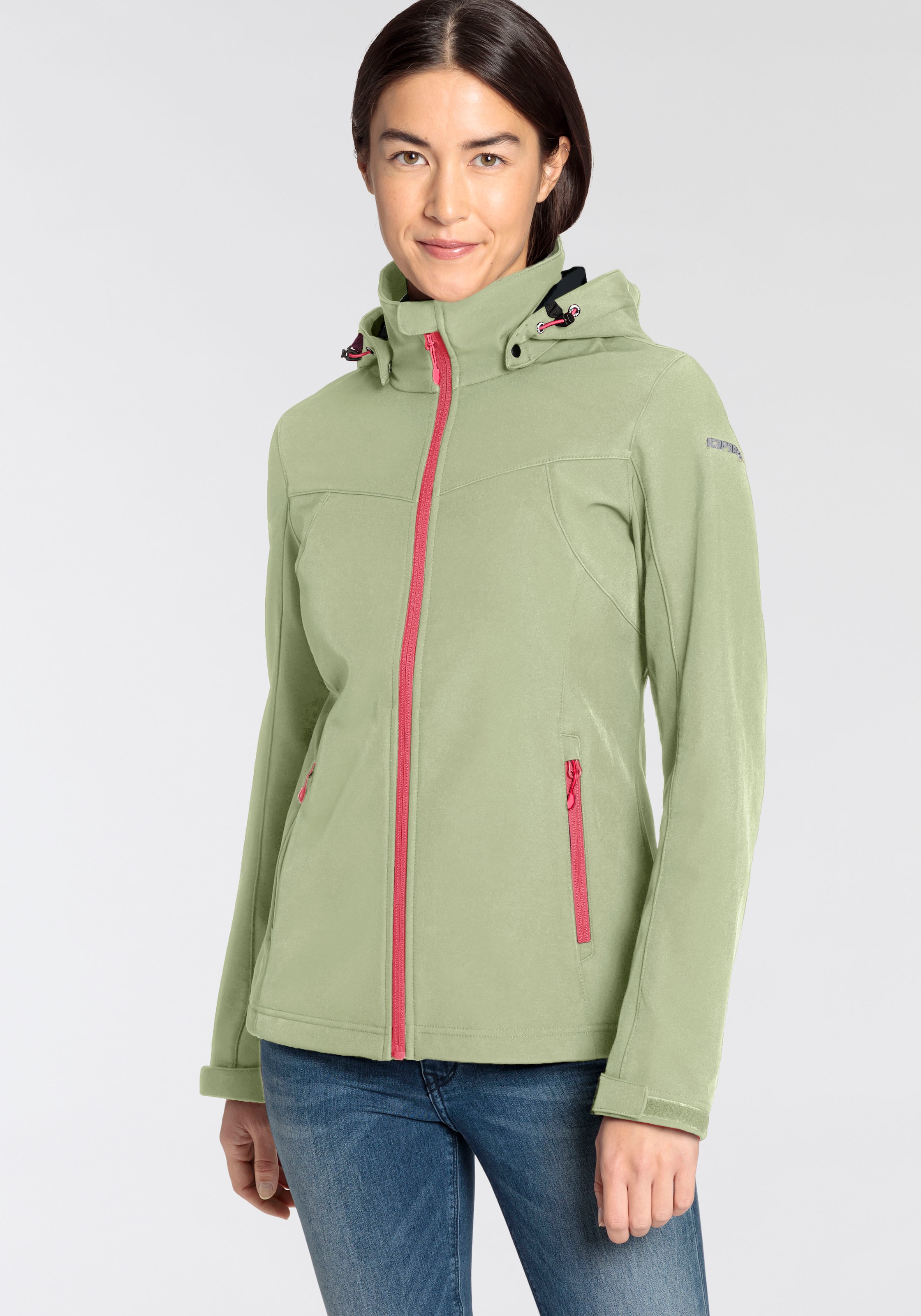 Icepeak Softshelljacke "D SOFTSHELLJACKE BRENHAM" mit Kapuze für vielseitig günstig online kaufen