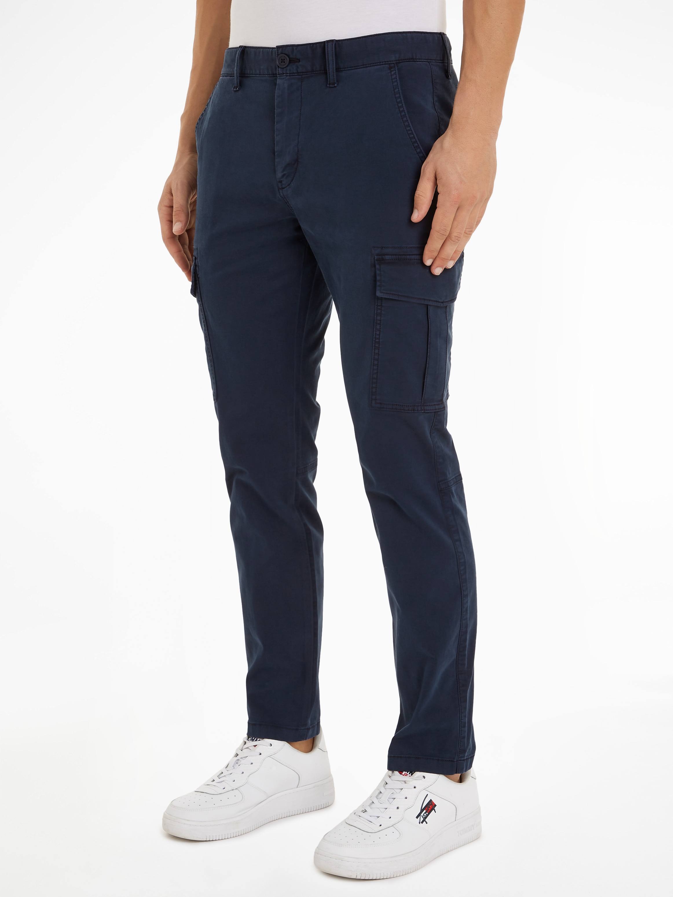 Tommy Jeans Cargohose "TJM AUSTIN LIGHTWEIGHT CARGO", mit Logoprägung