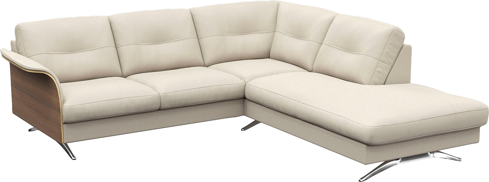 FLEXLUX Ecksofa "Glow, super bequem durch hochwertigem Sitzaufbau mit Feder günstig online kaufen