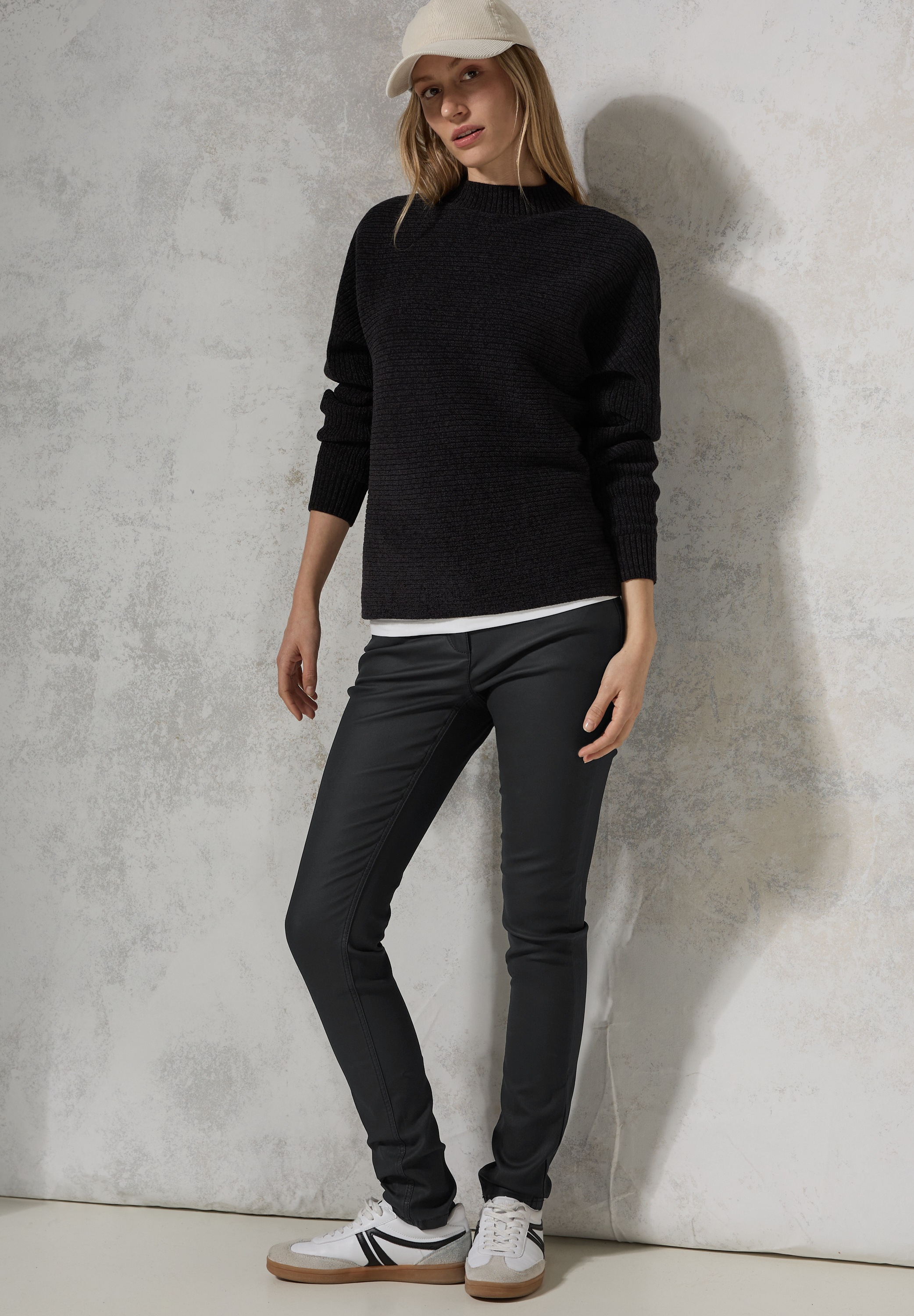 Thumbnail - Cecil Stoffhose "Style Vicky", Sommerhose beschichtet, im 5-Pocket-Stil