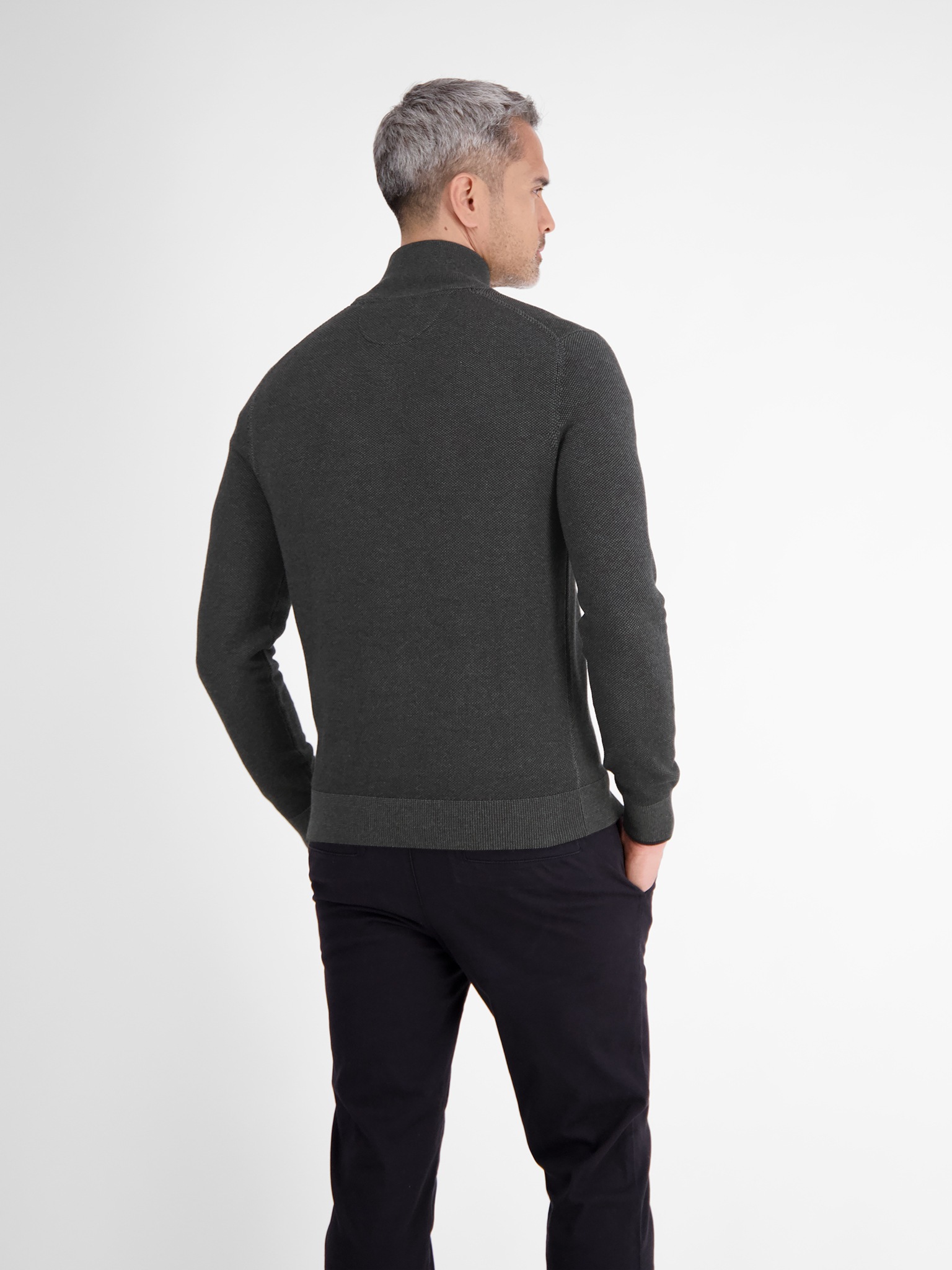 LERROS Strickjacke mit Reißverschluss und Strehkragen günstig online kaufen