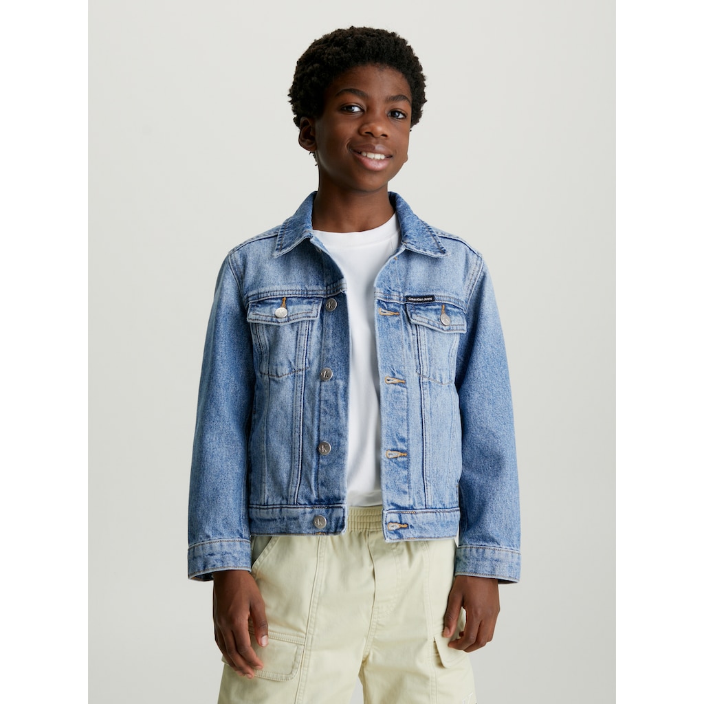 Calvin Klein Jeans Jeansjacke »ICONIC MID BLUE DENIM TRUCKER«