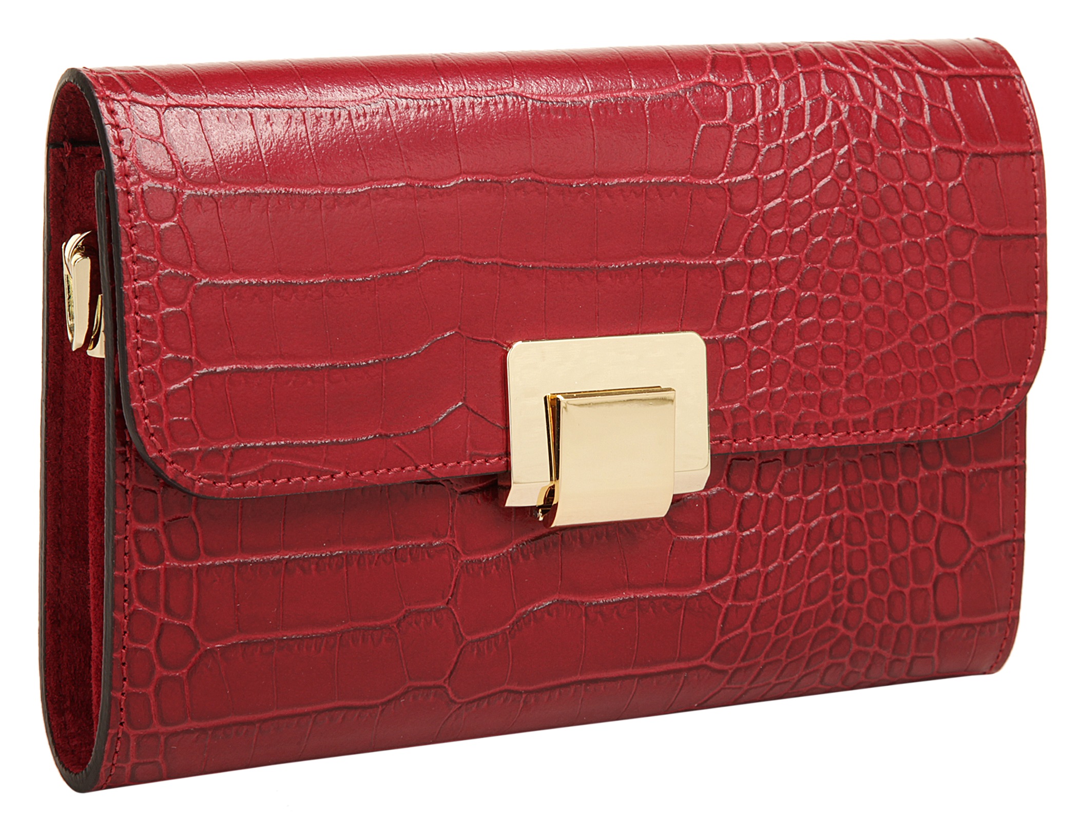 Cluty Abendtasche, echt Leder, Made in Italy