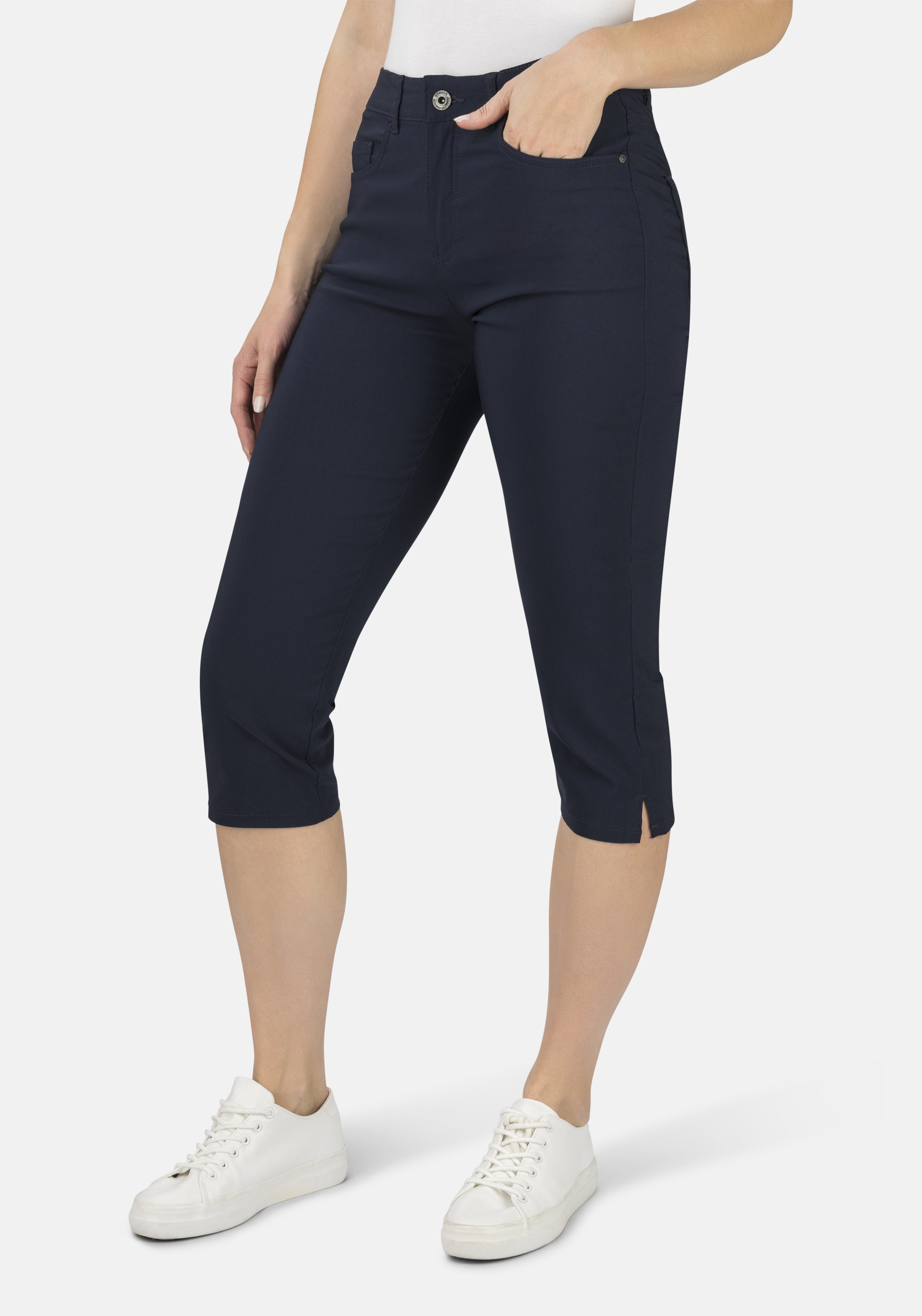 STOOKER WOMEN 7/8-Hose "Tahiti Twill Capri Slim Fit", Capri Slim Fit Casual Clean Wash Twill Coloured für Damen