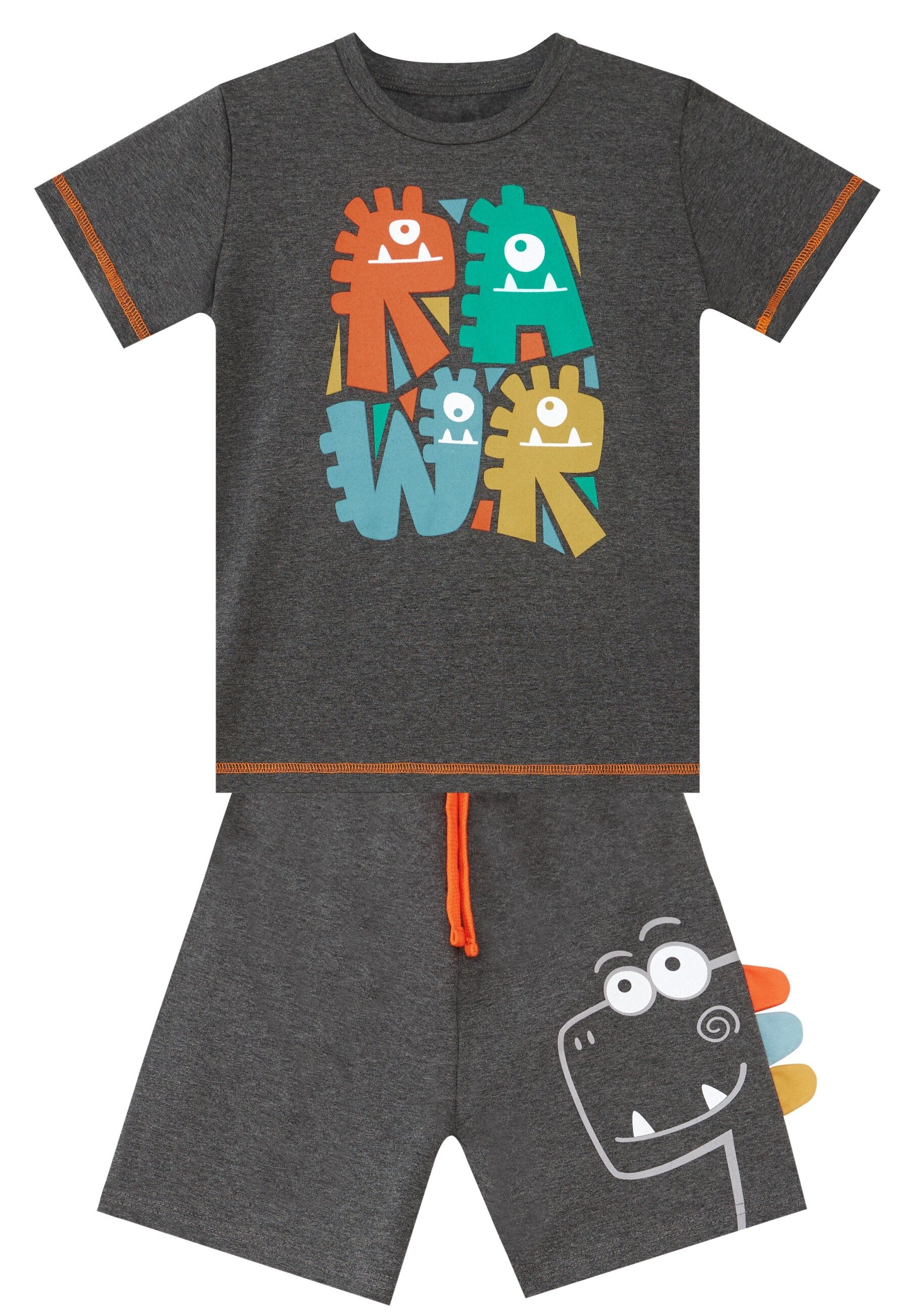 Denokids Hausanzug »Rawr Dino«, (2 tlg.), mit Dino-Aufdruck