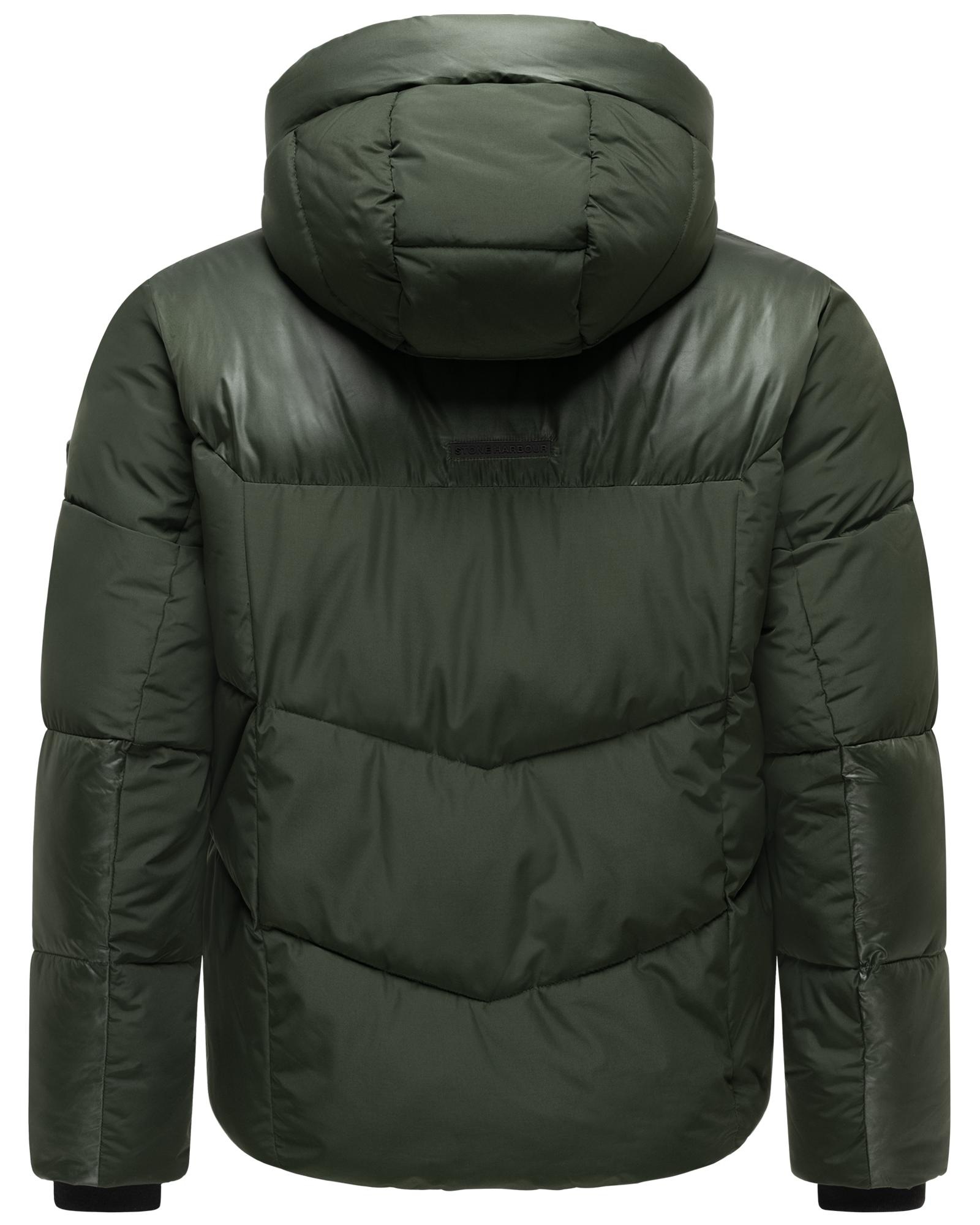 Stone Harbour Steppjacke »Kiaan XX« mit Kapuze Warme Herren Winterjacke in Materialmix