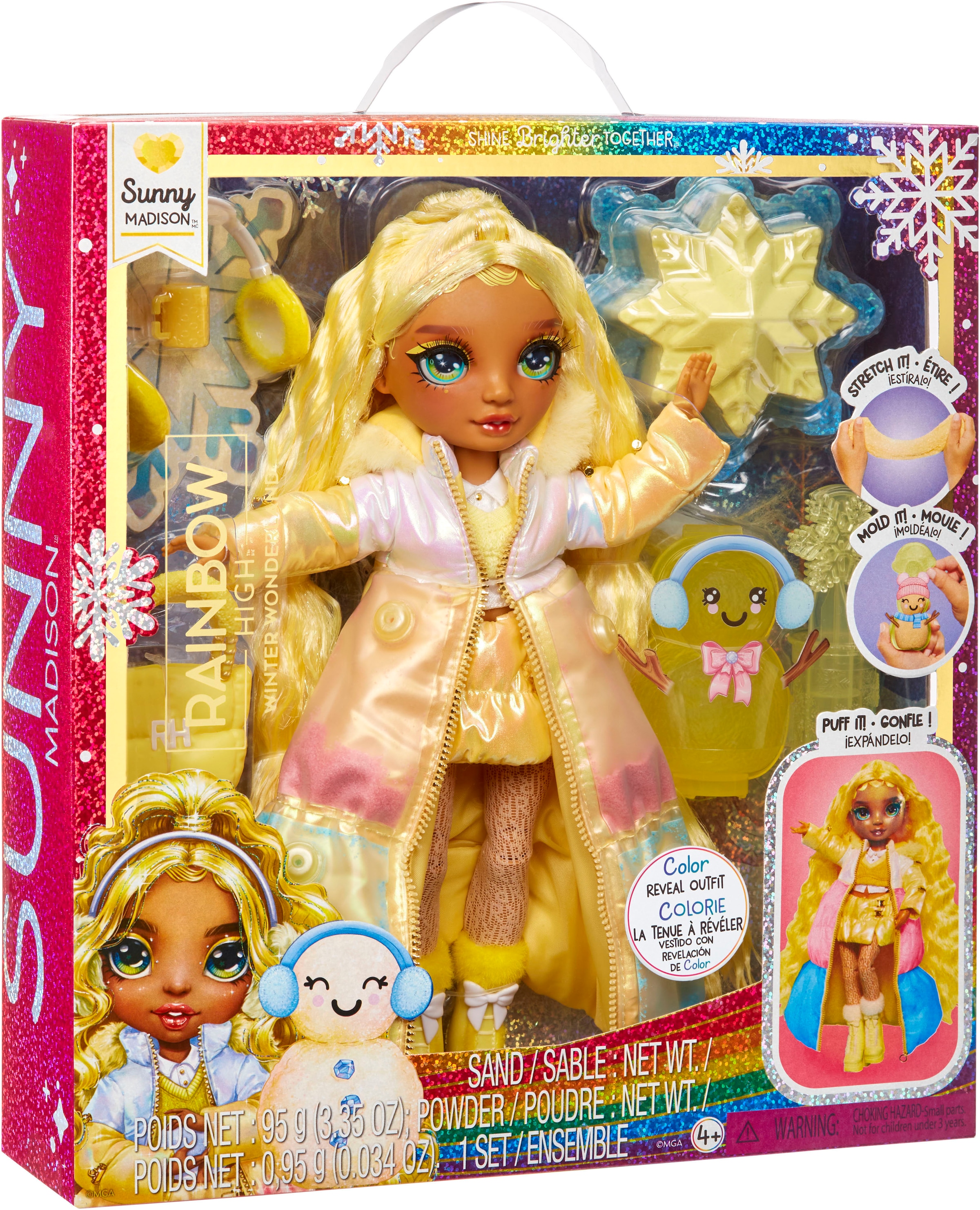 RAINBOW HIGH Anziehpuppe »Winter Wonderland Doll - Sunny (Yellow)«