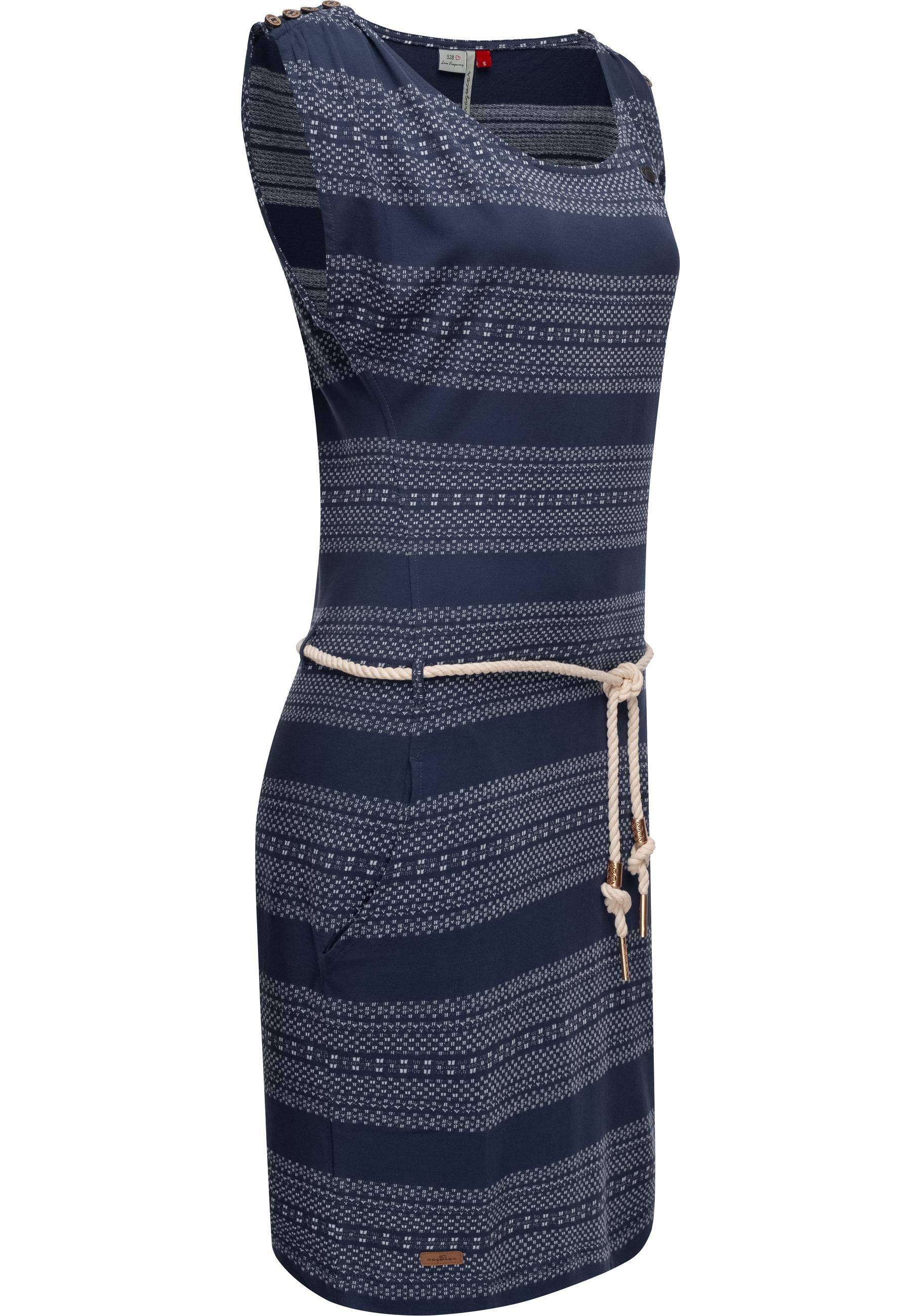 Ragwear Shirtkleid "Chego" Eingrifftaschen stylisches Sommerkleid mit Binde günstig online kaufen