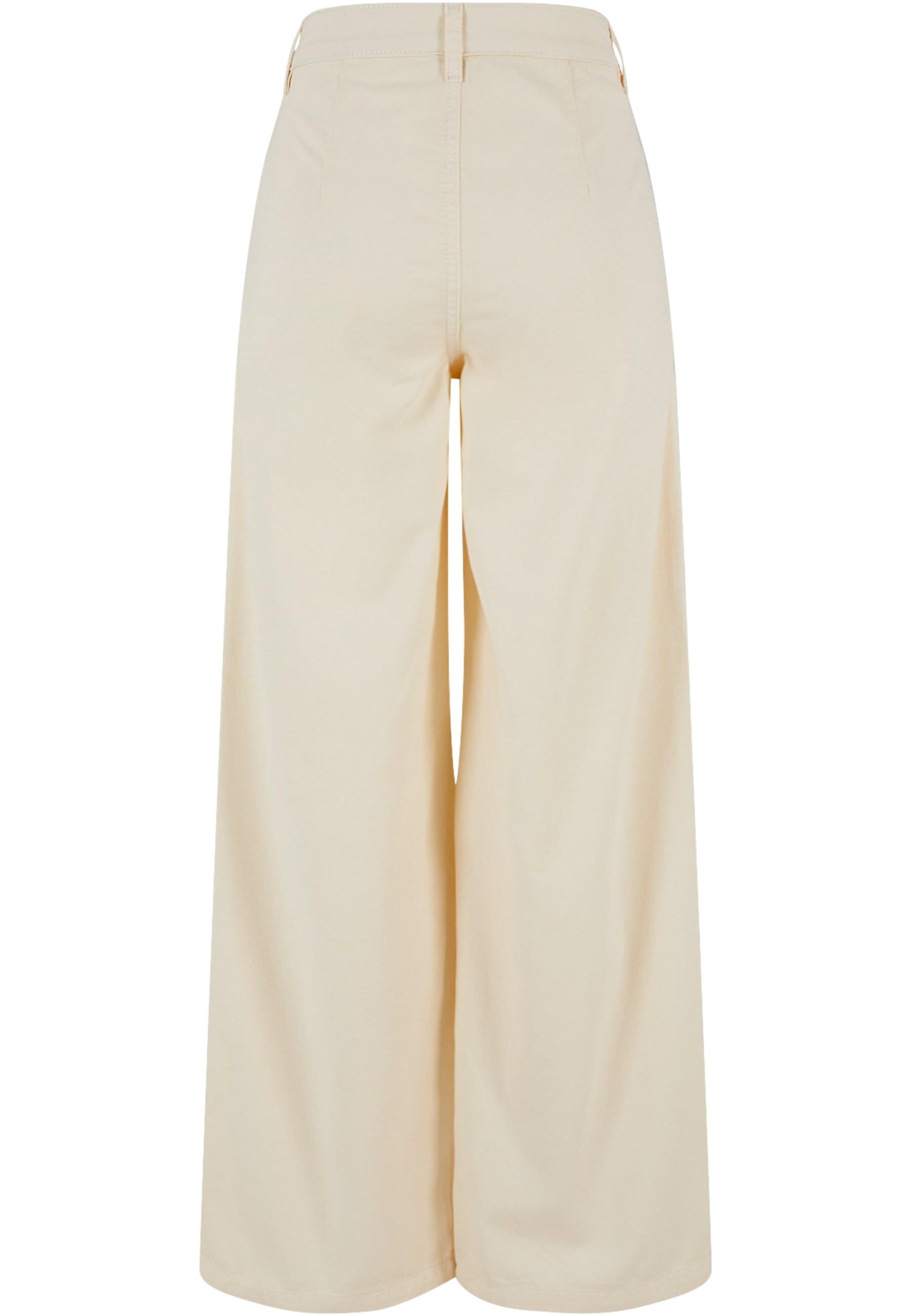URBAN CLASSICS Stoffhose "Urban Classics Damen Ladies Organic Pleated Cotto günstig online kaufen
