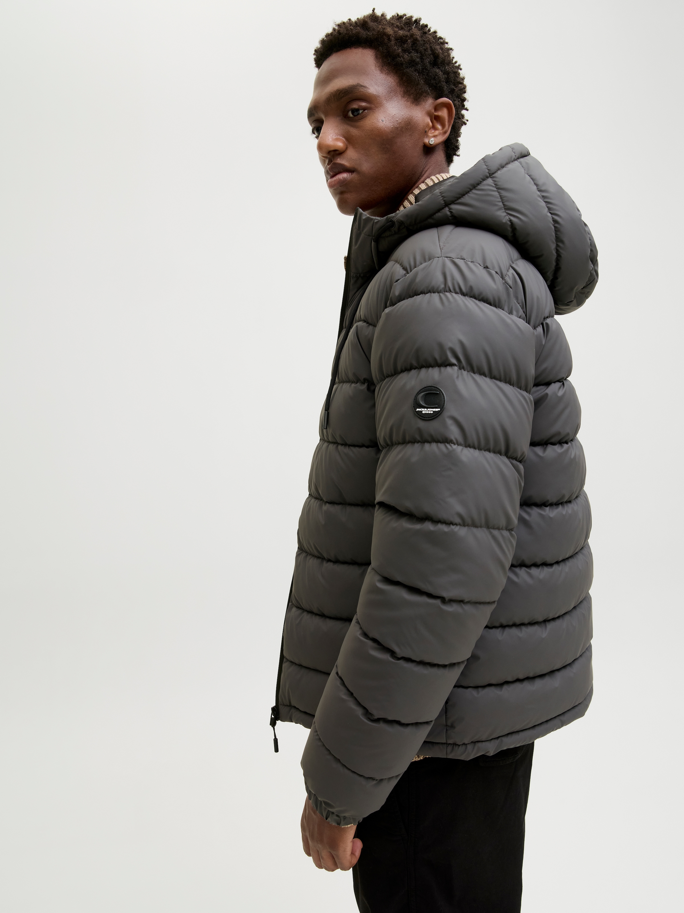 Jack & Jones Steppjacke »JCOPOINT PU PUFFER JACKET BF« mit Kapuze