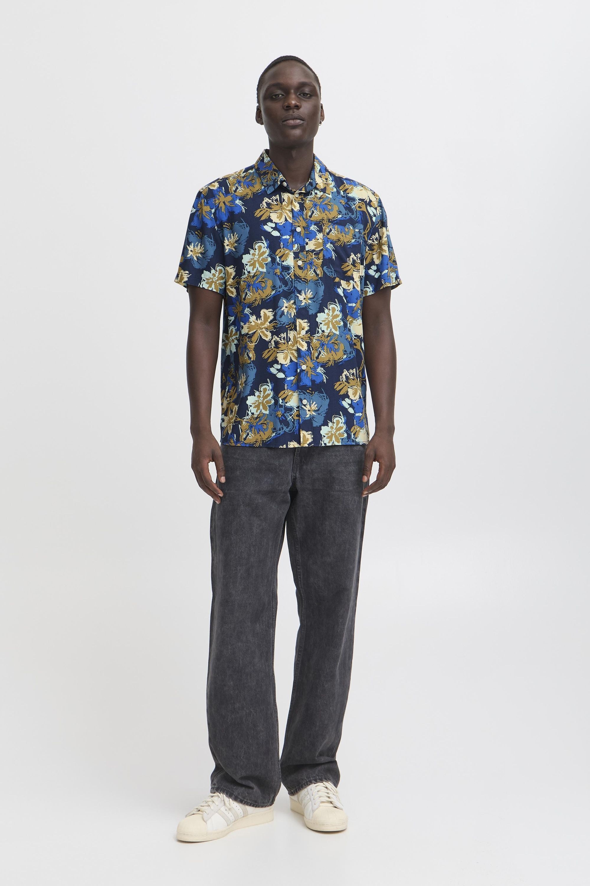 Thumbnail - Blend Kurzarmhemd "BHATLE", Lässiges gemustertes Kurzarmhemd und Brusttasche