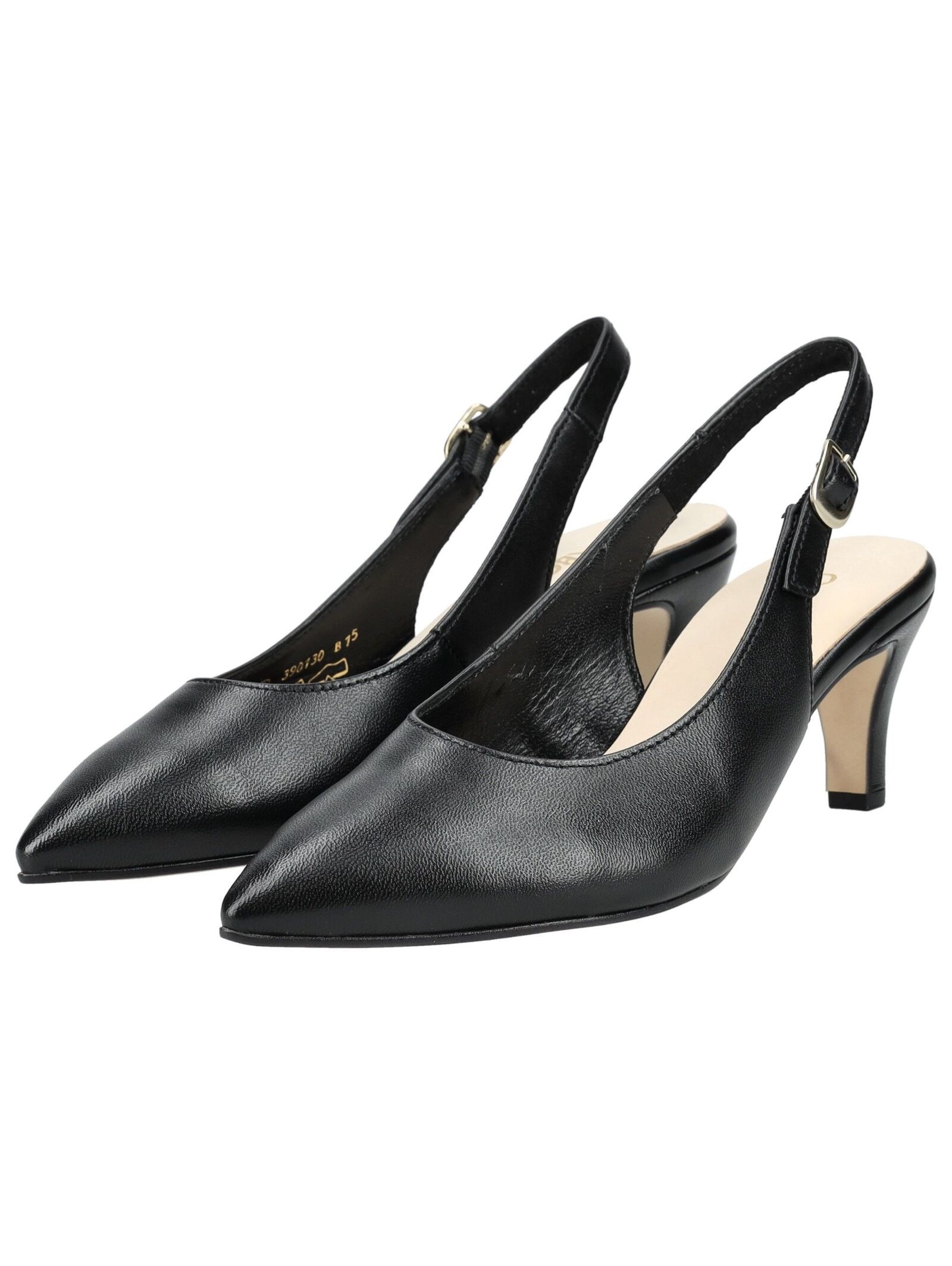 Slingpumps GABOR "Slingpumps", Damen, Gr. 38, schwarz, Schuhe Slingpumps 6
