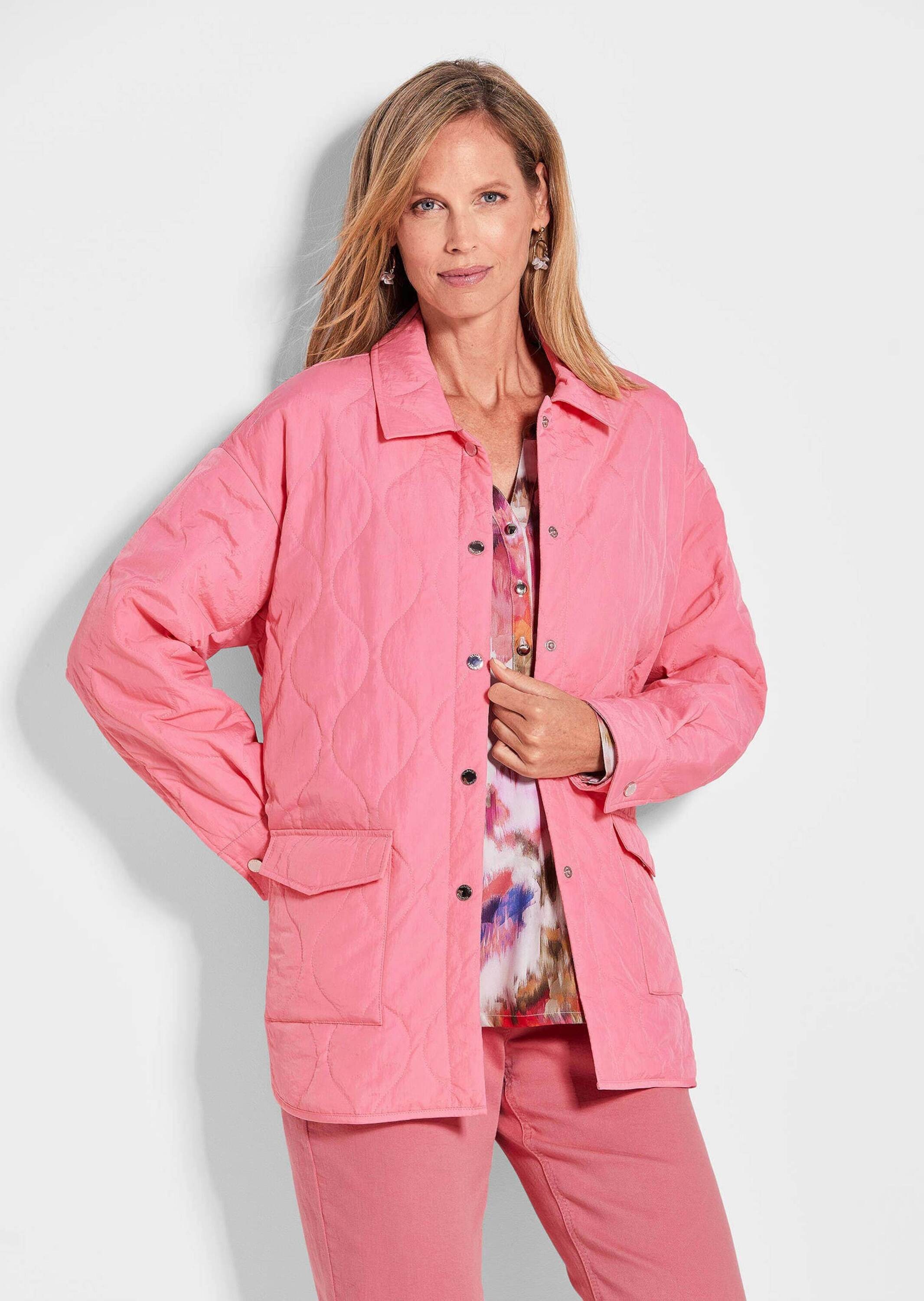 GOLDNER Steppjacke »Kurzgröße Steppjacke mit Hemdkragen«