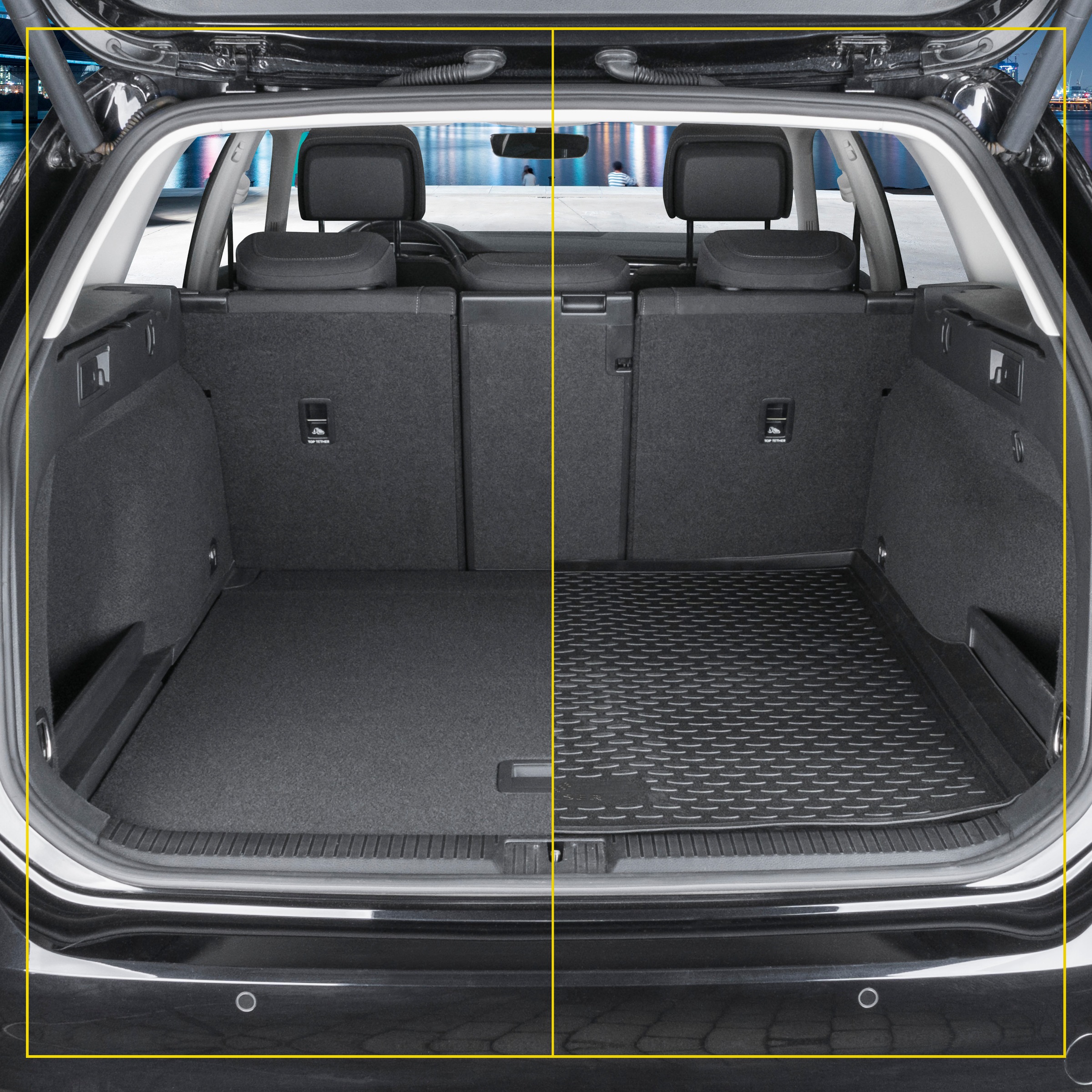 WALSER Kofferraummatte »XTR«, Fiat, Tipo, Stufenheck, für Fiat Tipo (356) Limousine  2015 - Heute günstig | BAUR