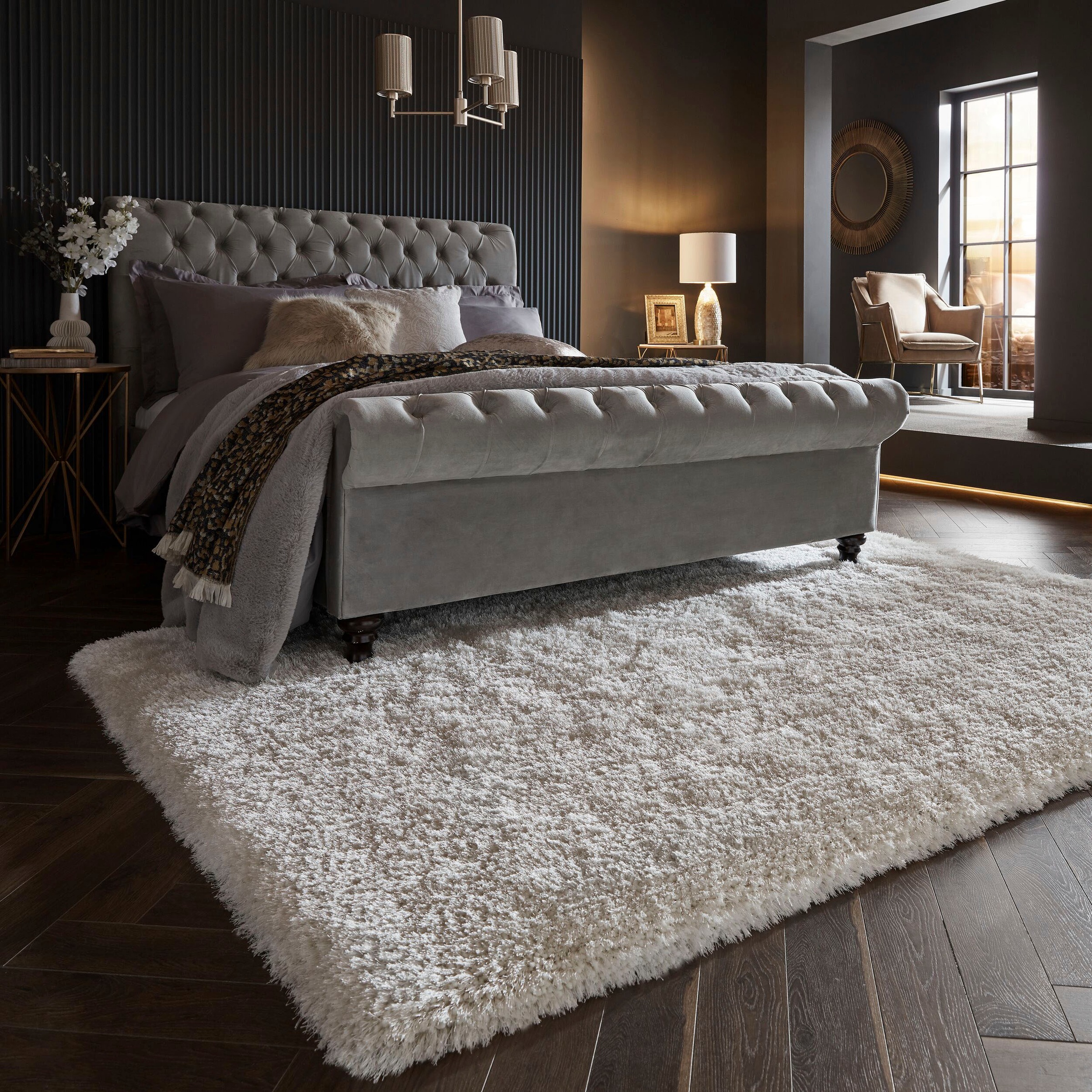 FLAIR RUGS Hochflor-Teppich "Pearl" rechteckig 70 mm Höhe günstig online kaufen