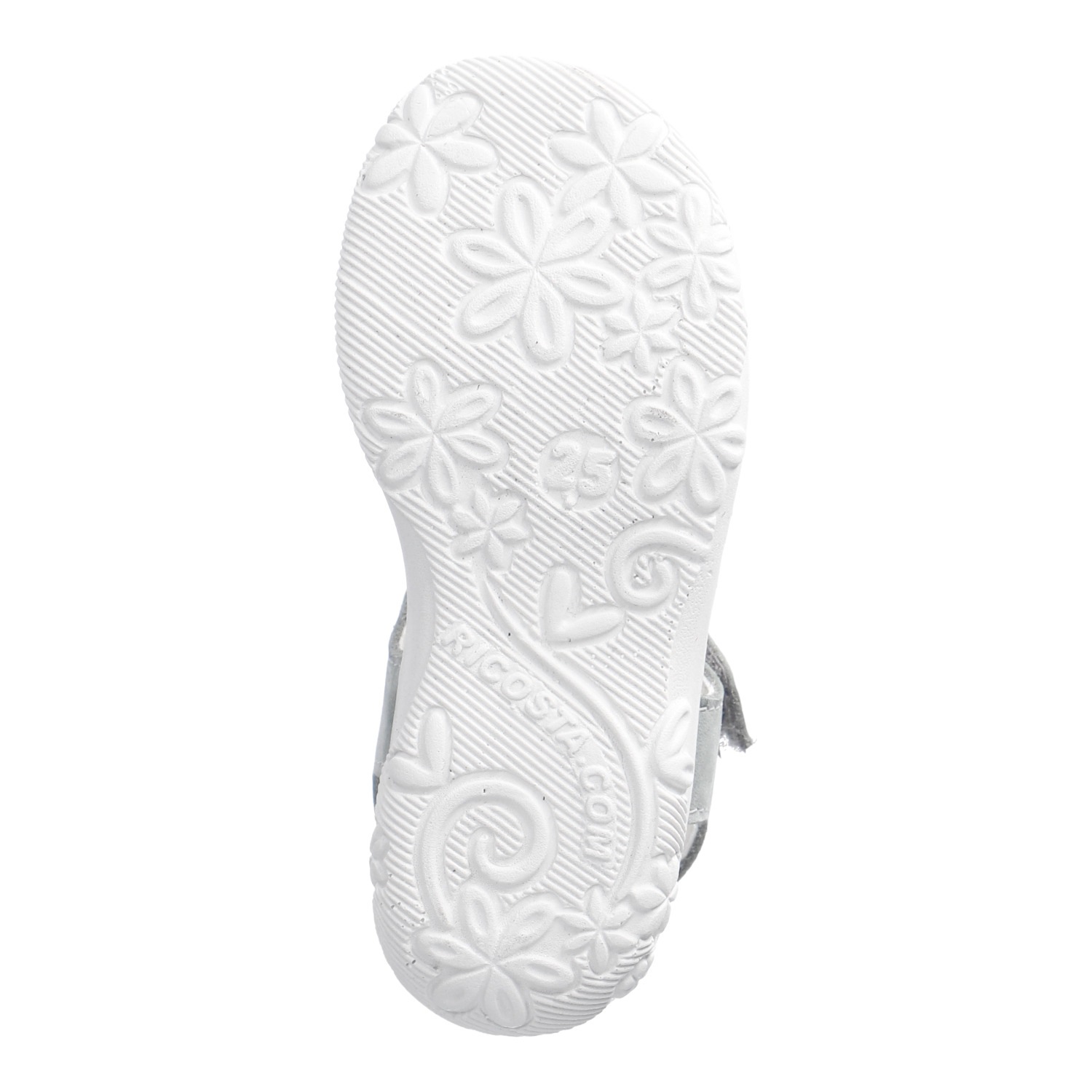 Ricosta Sandale »Mirella«  Klettschuh mit Verzierung, Größenschablone zum Download