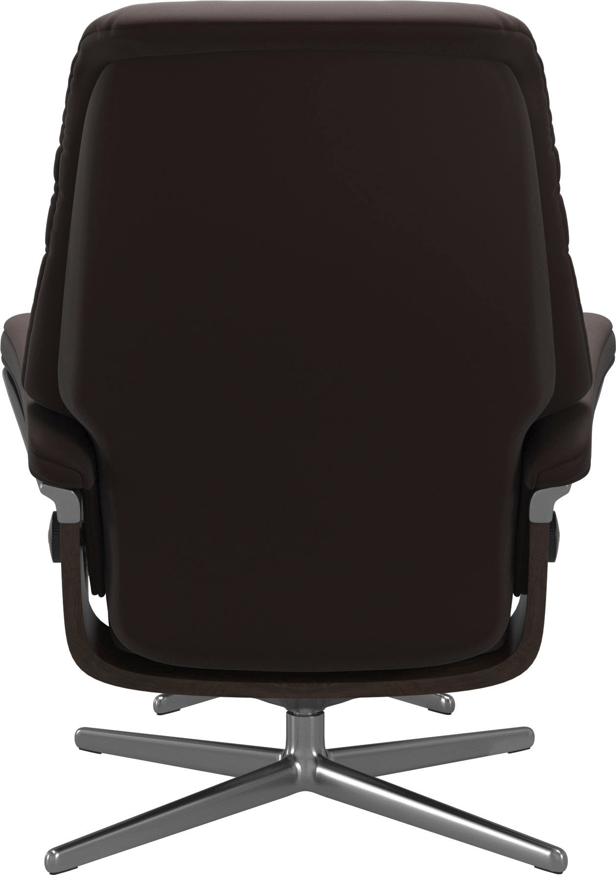 Stressless® Relaxsessel »Sunrise«, (Set, Relaxsessel mit Hocker), mit Hocker, mit Cross Base, Größe S, M & L, Holzakzent Wenge