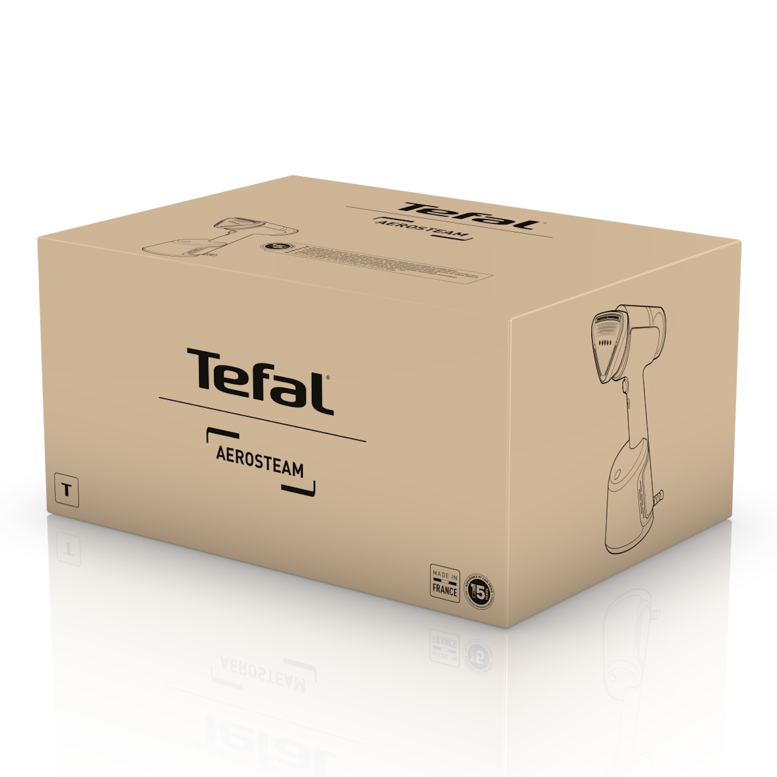 Tefal Dampfbürste »AeroSteam, kombiniert Dampf, einen beheizten Kopf und Ansaugung«, 1400 W, Dampfglätter mit 3 Nutzungsmodi, 100 ml abnehmbarer Wassertank, DT9810
