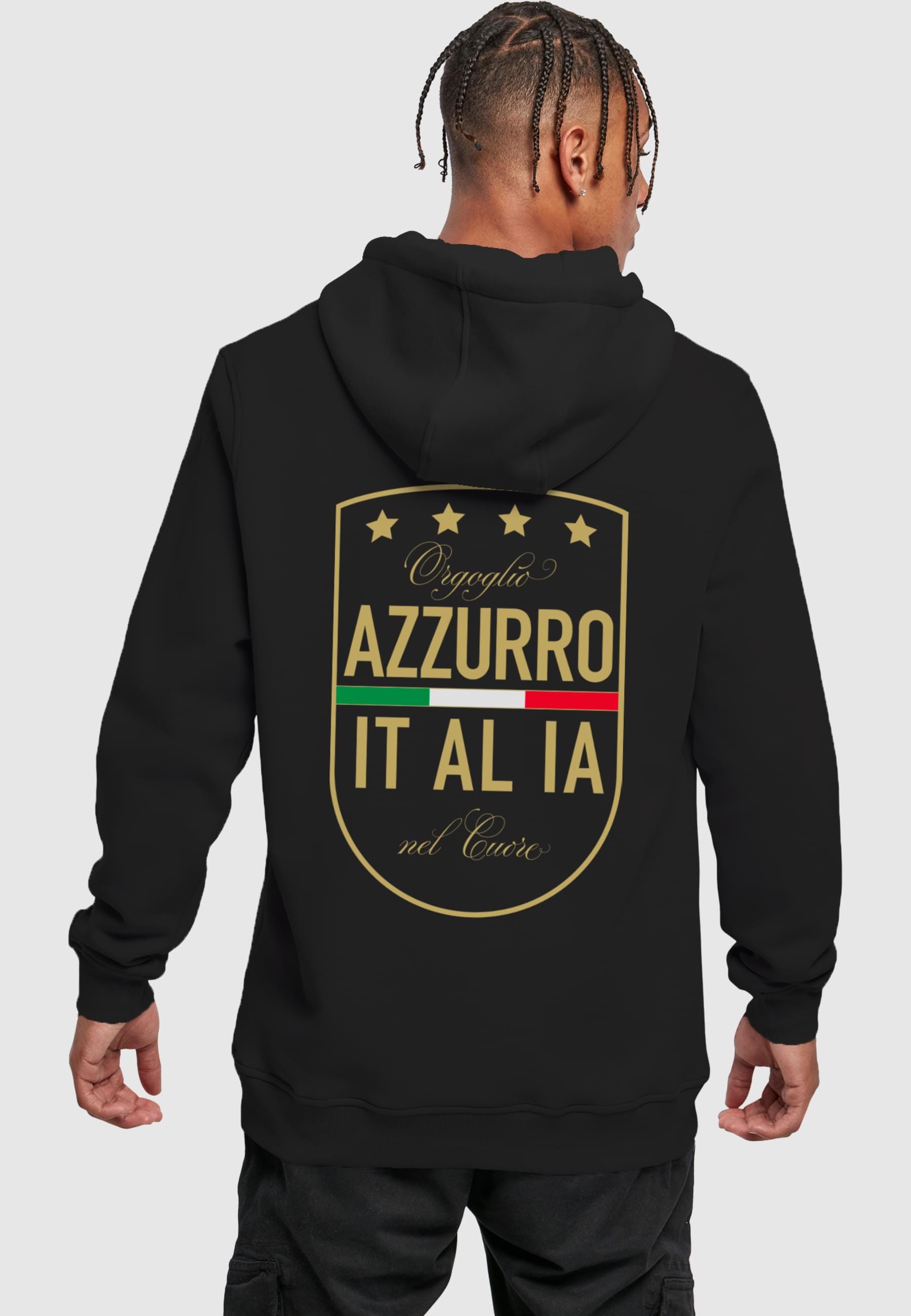 MisterTee Kapuzensweatshirt »MisterTee Azurro Italia Hoody«, (1 tlg.)