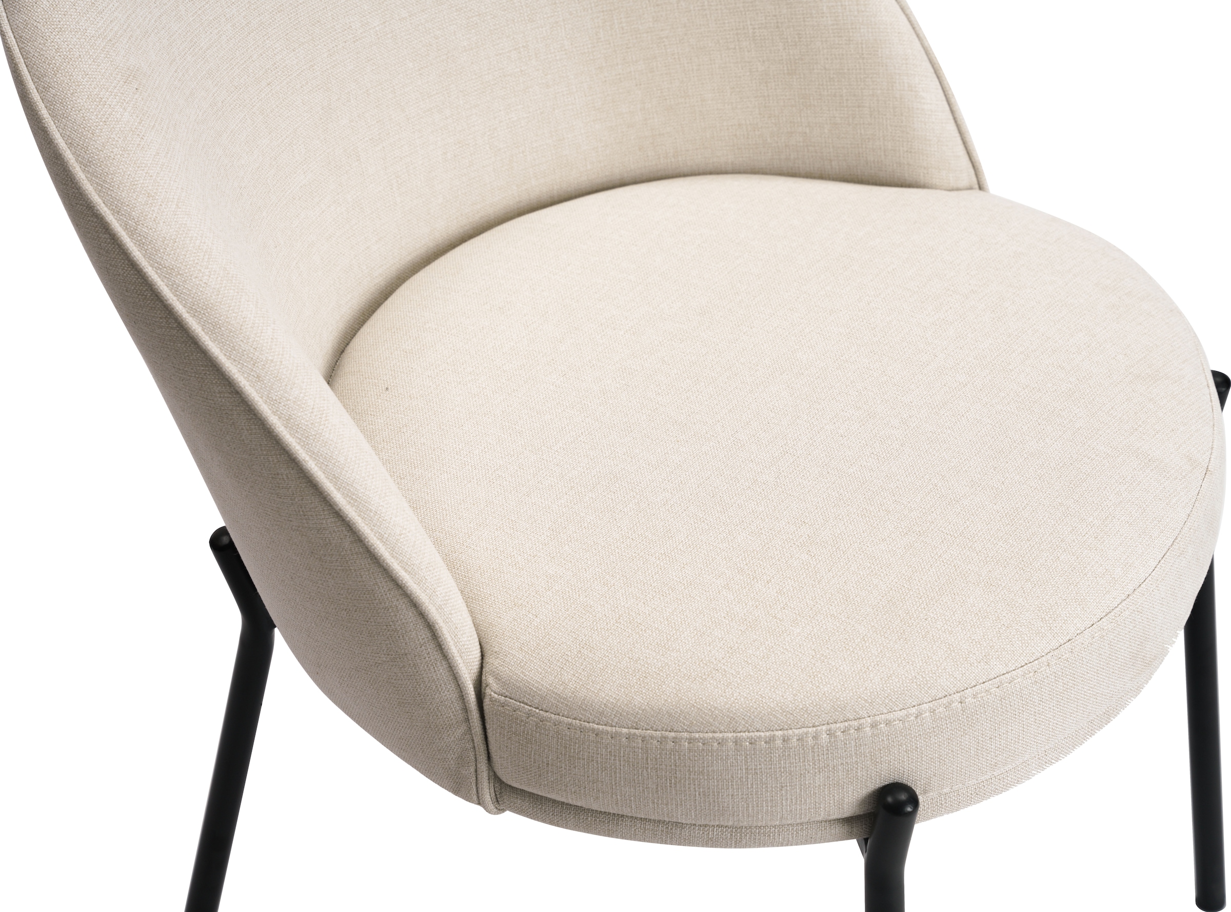 LeGer Home by Lena Gercke Esszimmerstuhl »Isalie«, (Set), 2 St., mit pflegeleichtem Webstoff, Metallgestell, Sitztiefe 47 cm