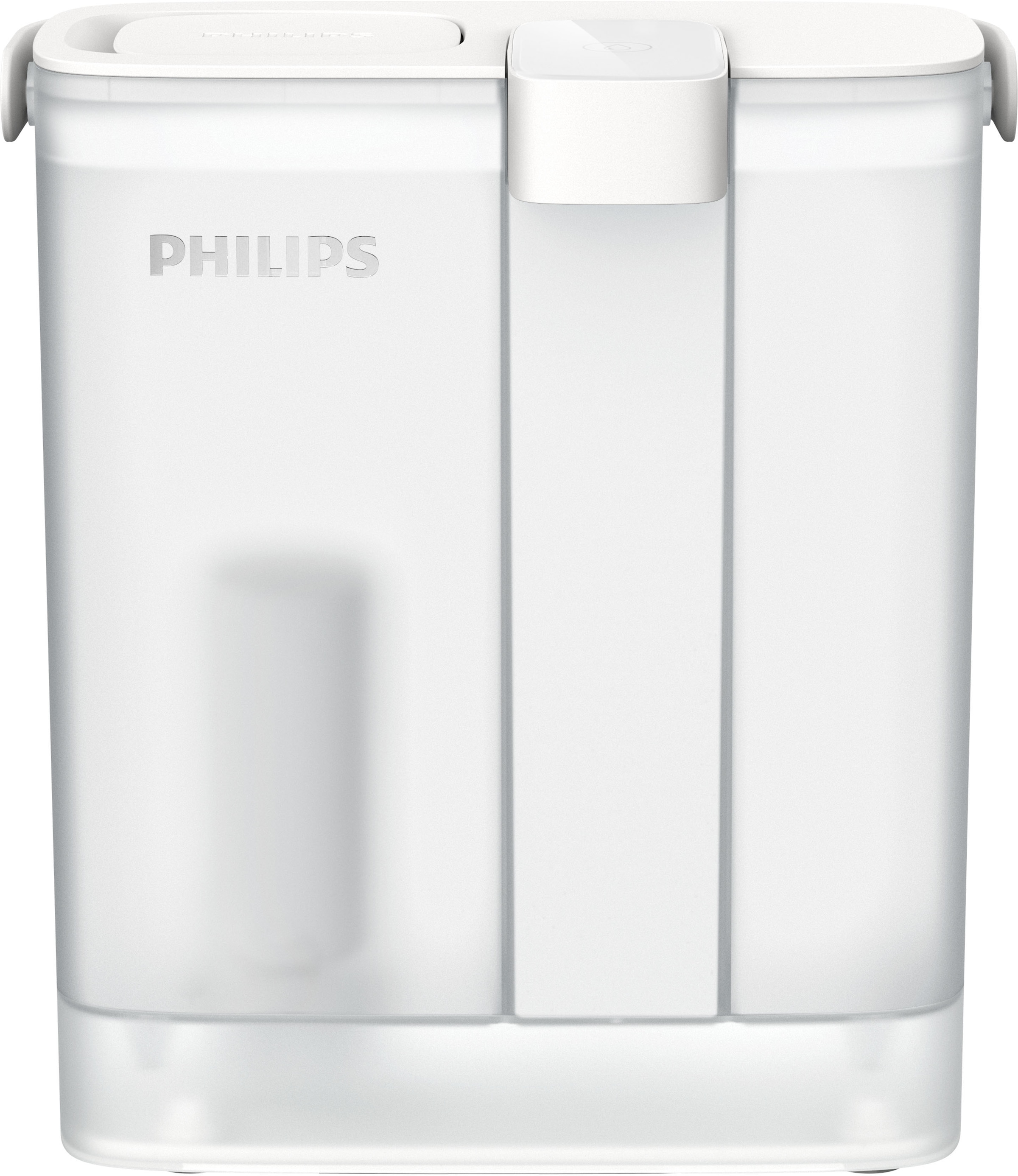 Philips Wasserfilter »(Filterkartusche für Sofort-Wasserfilter)«, reduziert ua. Chlor, Blei, Pestizide, Mikroplastik,  3 l Fassungsvermögen, 1 l/min schneller Durchfluss, wiederaufladbar über USB-C