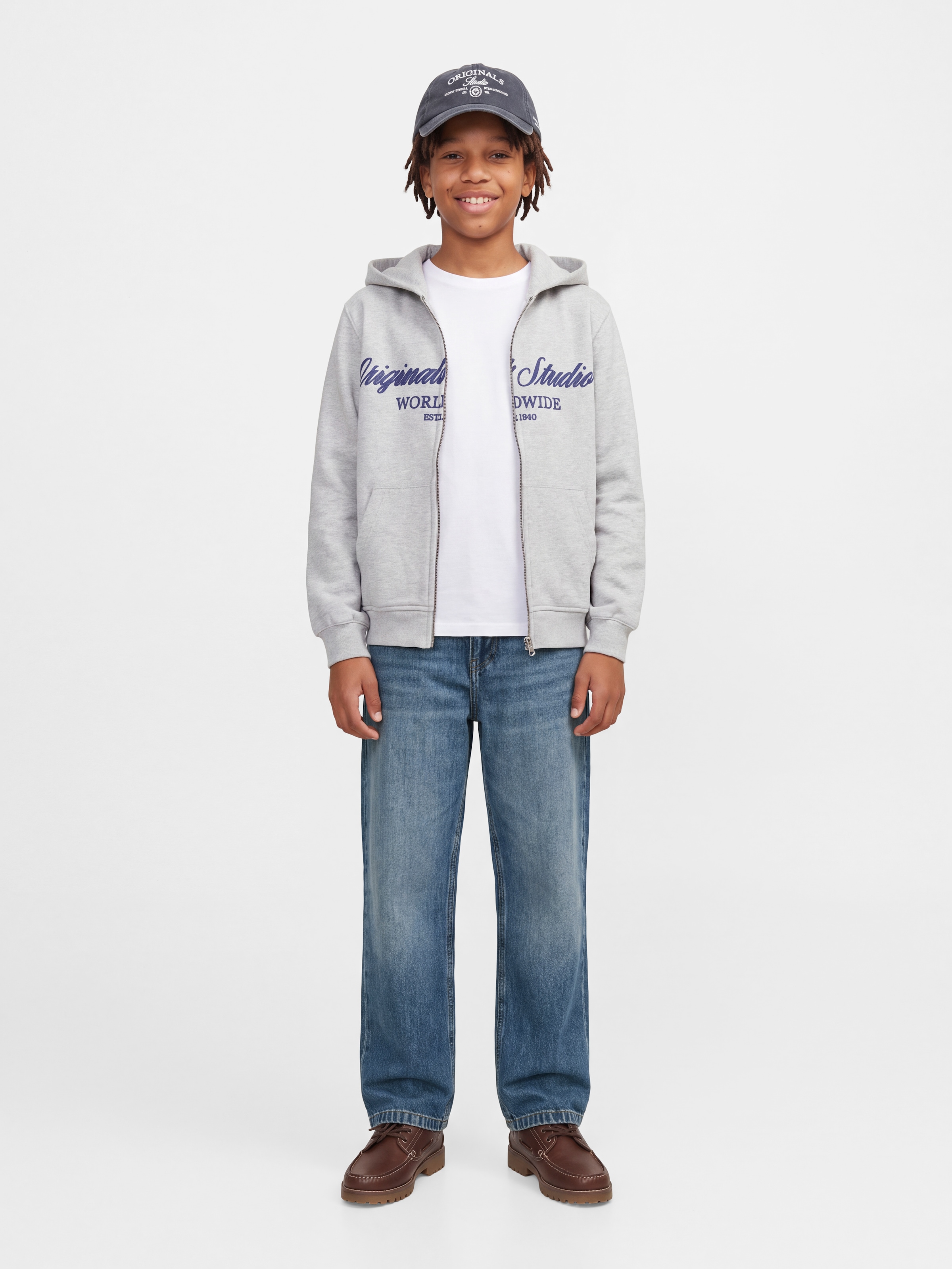 Jack & Jones Junior Relax-fit-Jeans »JJIALEX JJCREW ST 105 JNR« Baumwolle, relaxed fit