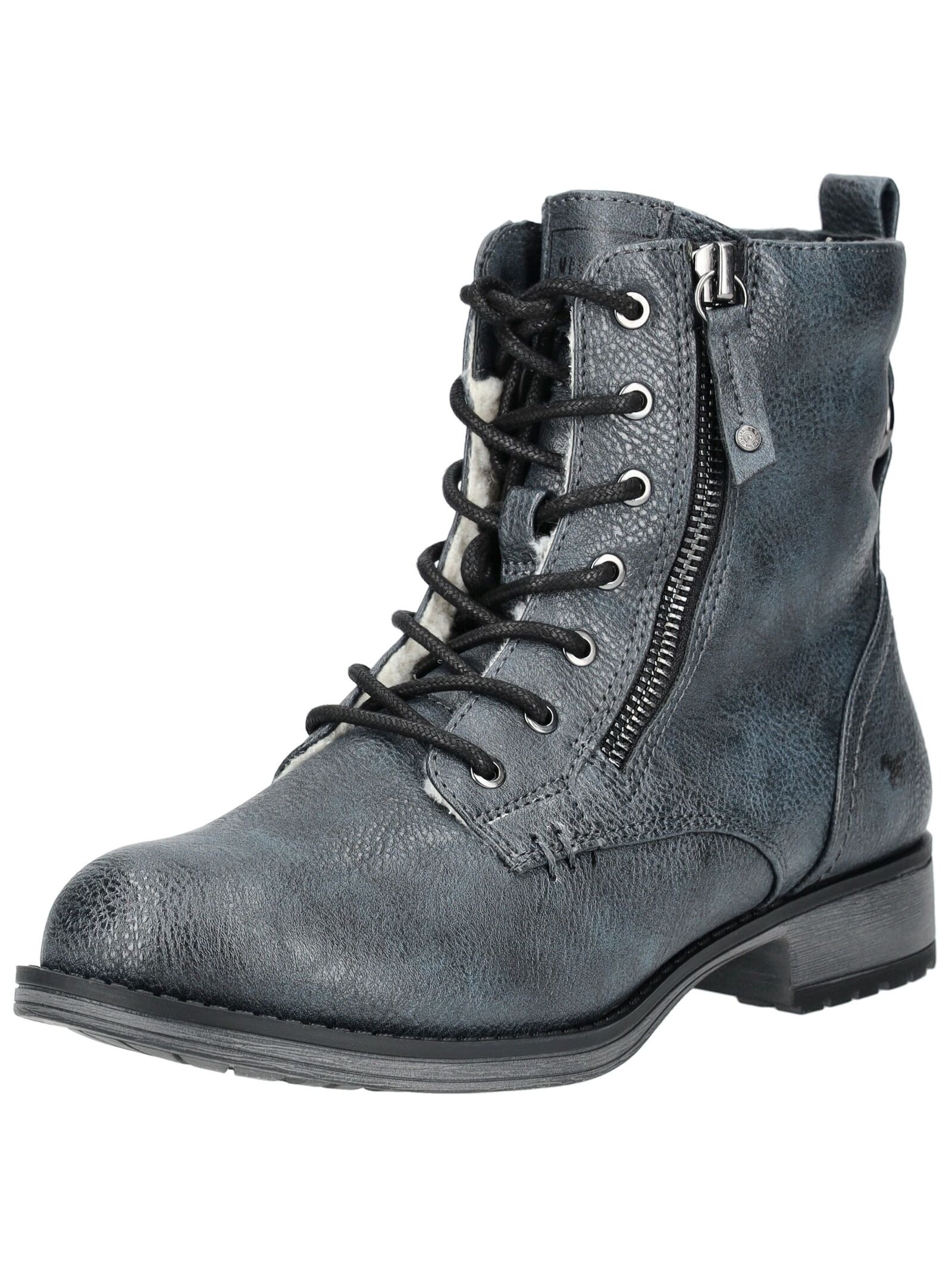 Mustang Shoes Schnürstiefelette "Mustang Shoes Stiefelette Lederimitat"