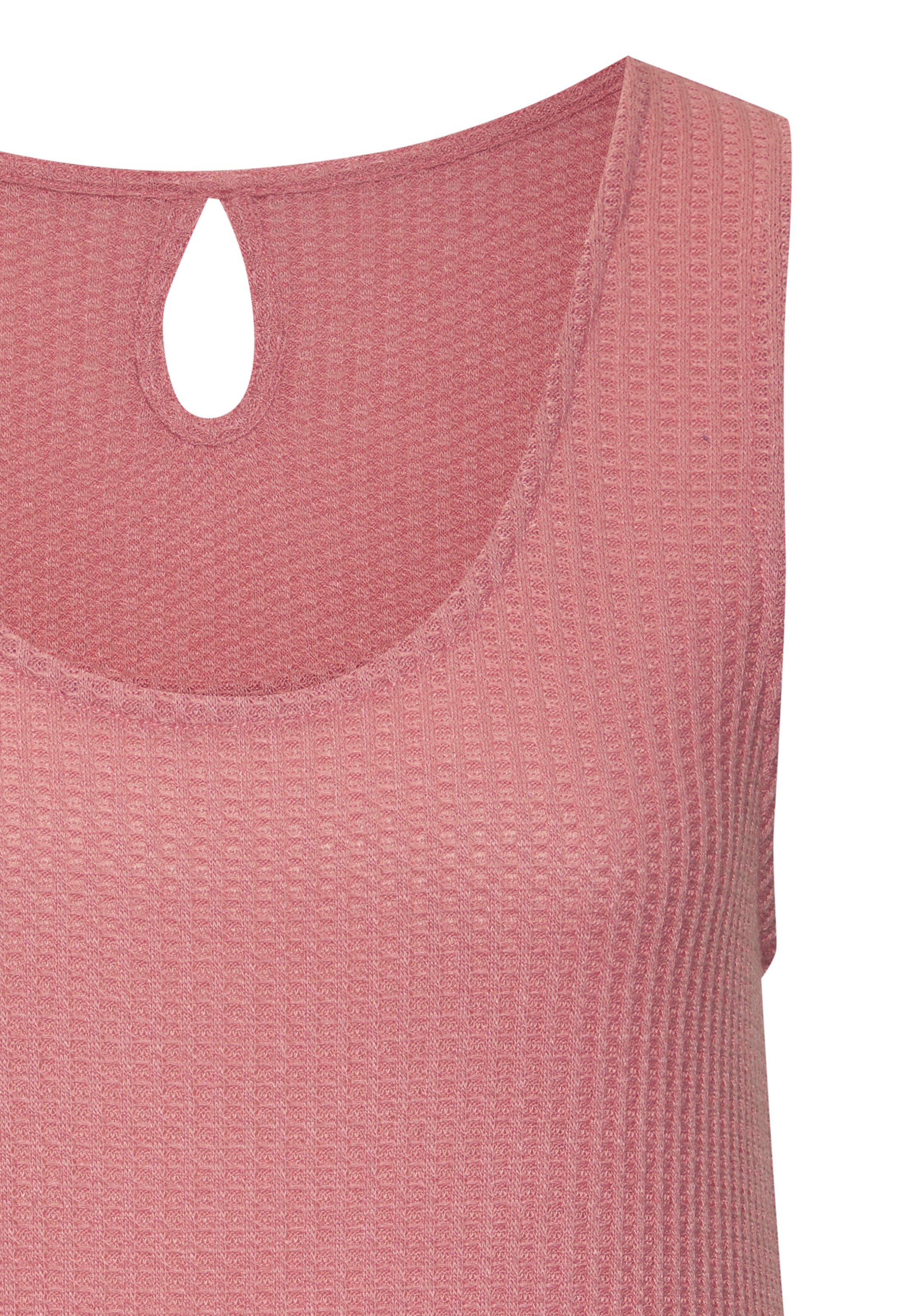 Vivance Trägertop »mit tropfenförmigem Cut-Out am Rücken«, (2er-Pack), aus weicher Piqué-Qualität