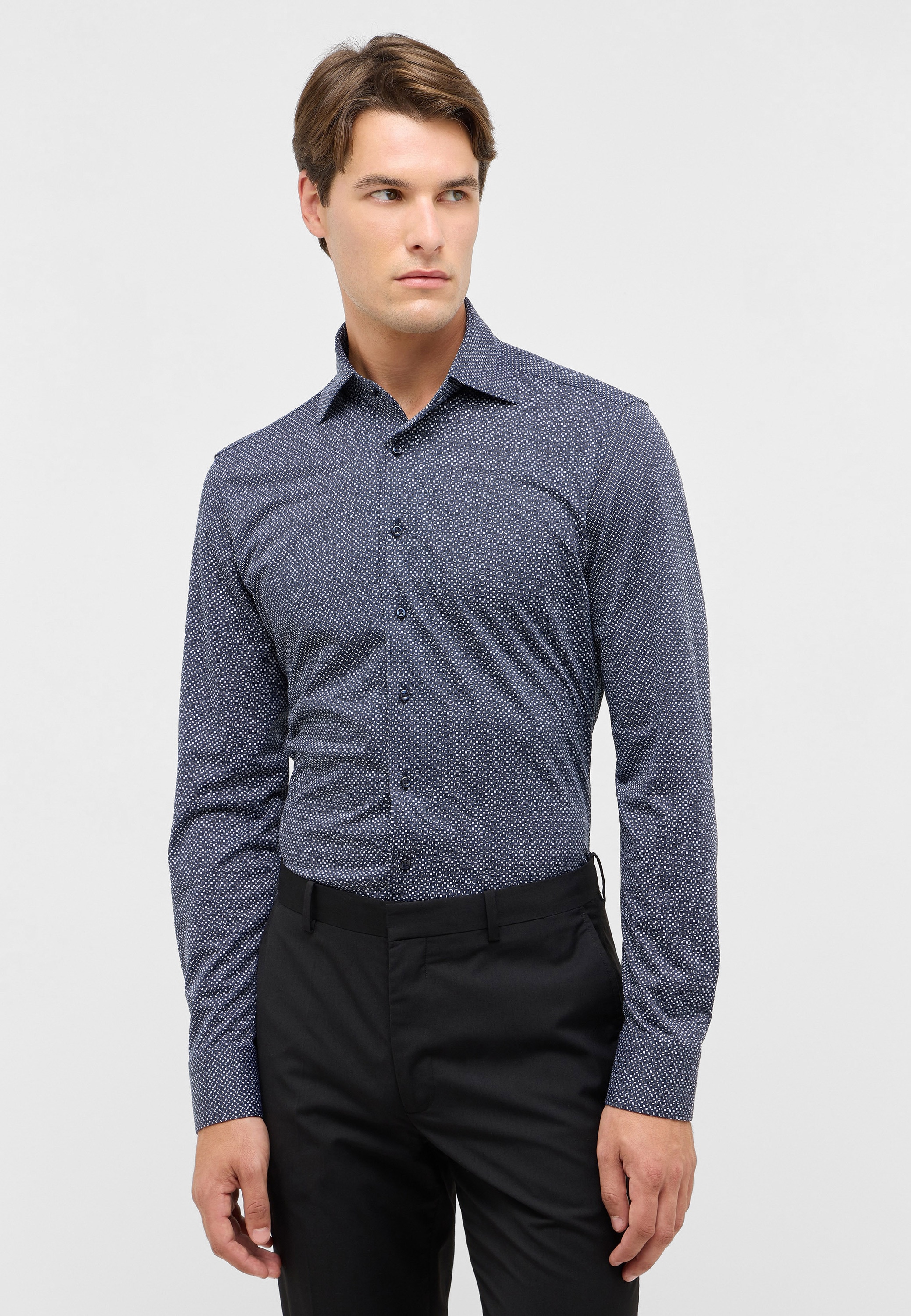 Eterna Langarmhemd "SLIM FIT" NON IRON (bügelfrei) günstig online kaufen