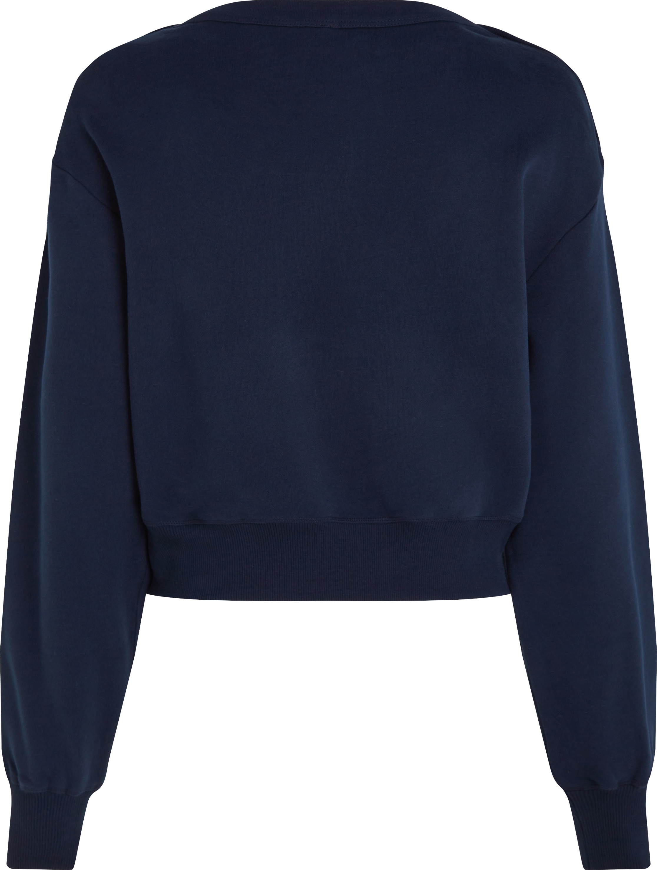 Tommy Hilfiger Curve Sweatshirt »CRV GOLD BTN BOAT-NK SWTSHRT«, in Großen Größen, mit goldfarbenem Knopf, U-Boot Ausschnitt